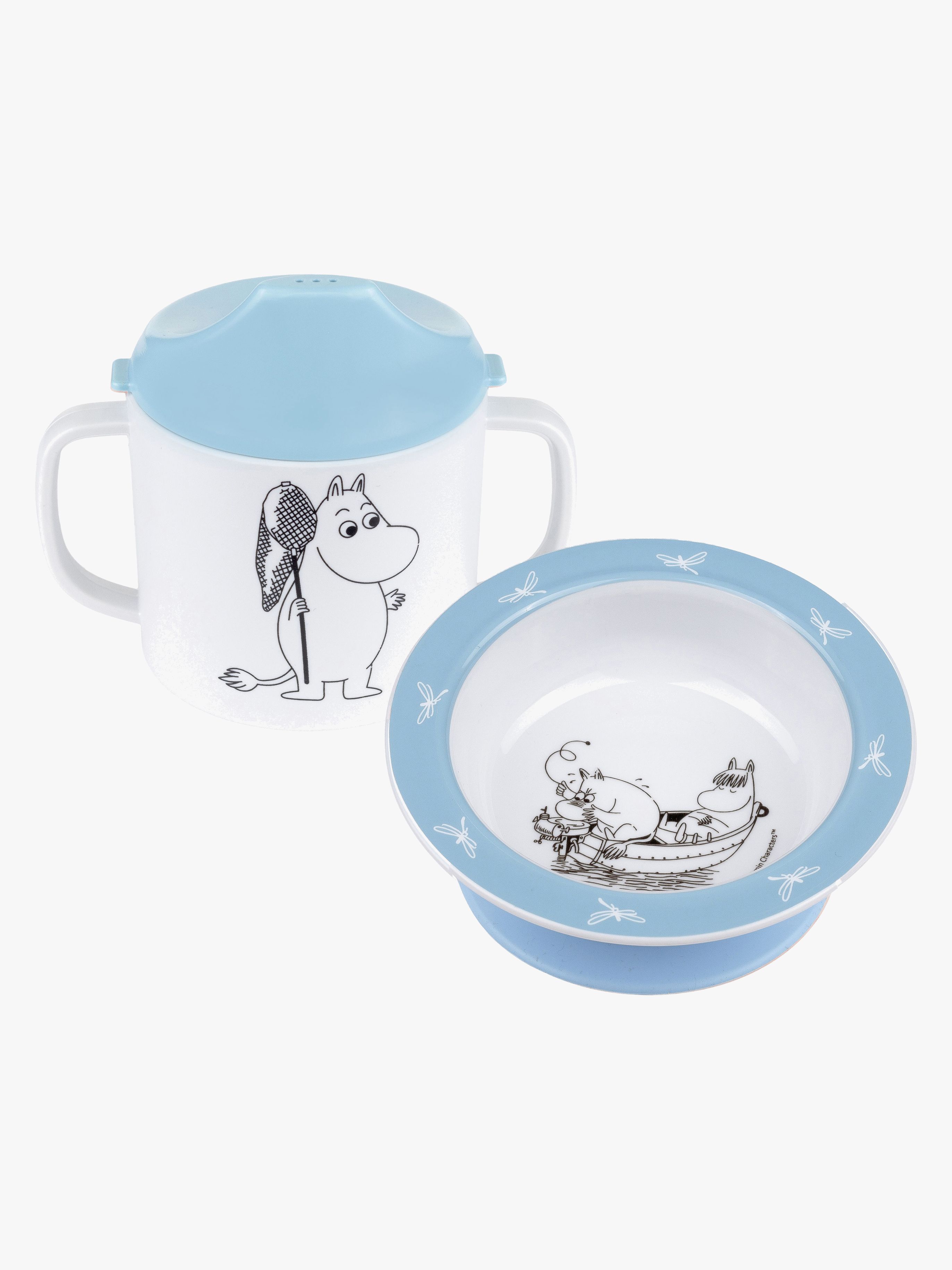 Mumin Wasser &  Bad Geschirr-Set 2 Teile, Blau