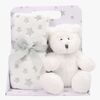 CarloBaby Decke Teddybär, Weiß