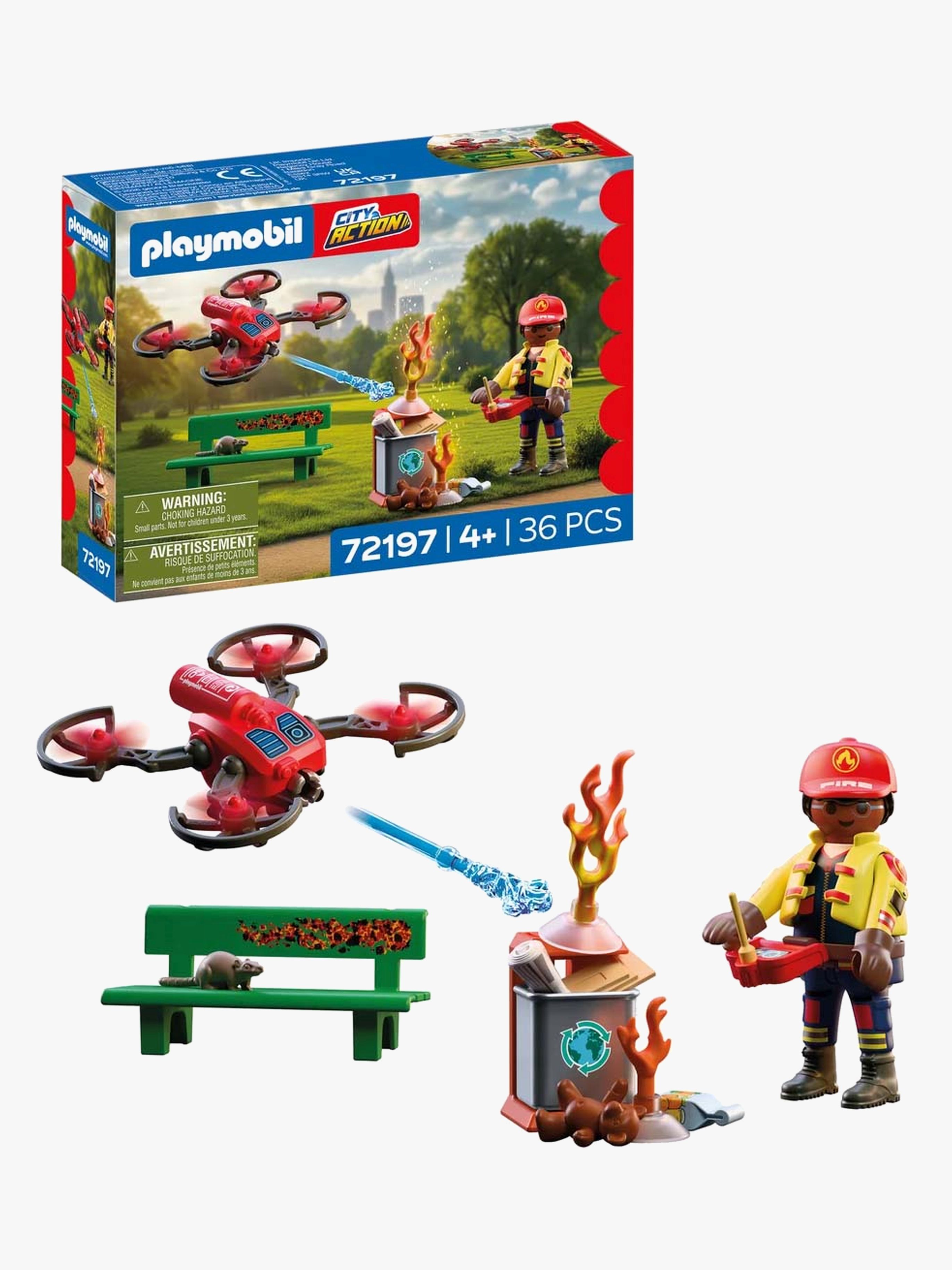 Playmobil City Action Feuerwehr-Löschdrohne