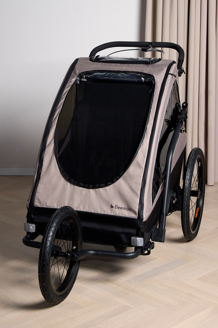 Beemoo Activity Sport Fahrradanhänger Inkl. Jogging-Set, Beige