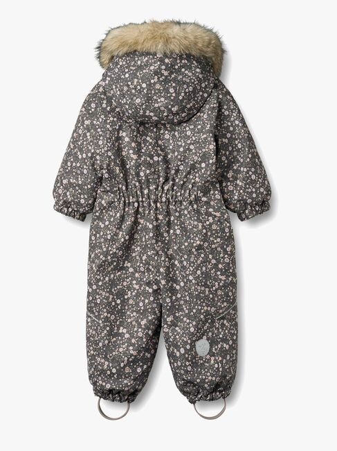 Wheat Nickie Babyoverall, Black Sea Open Flowers