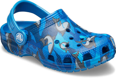 Crocs Classic Shark Clogs, Prep Blue
