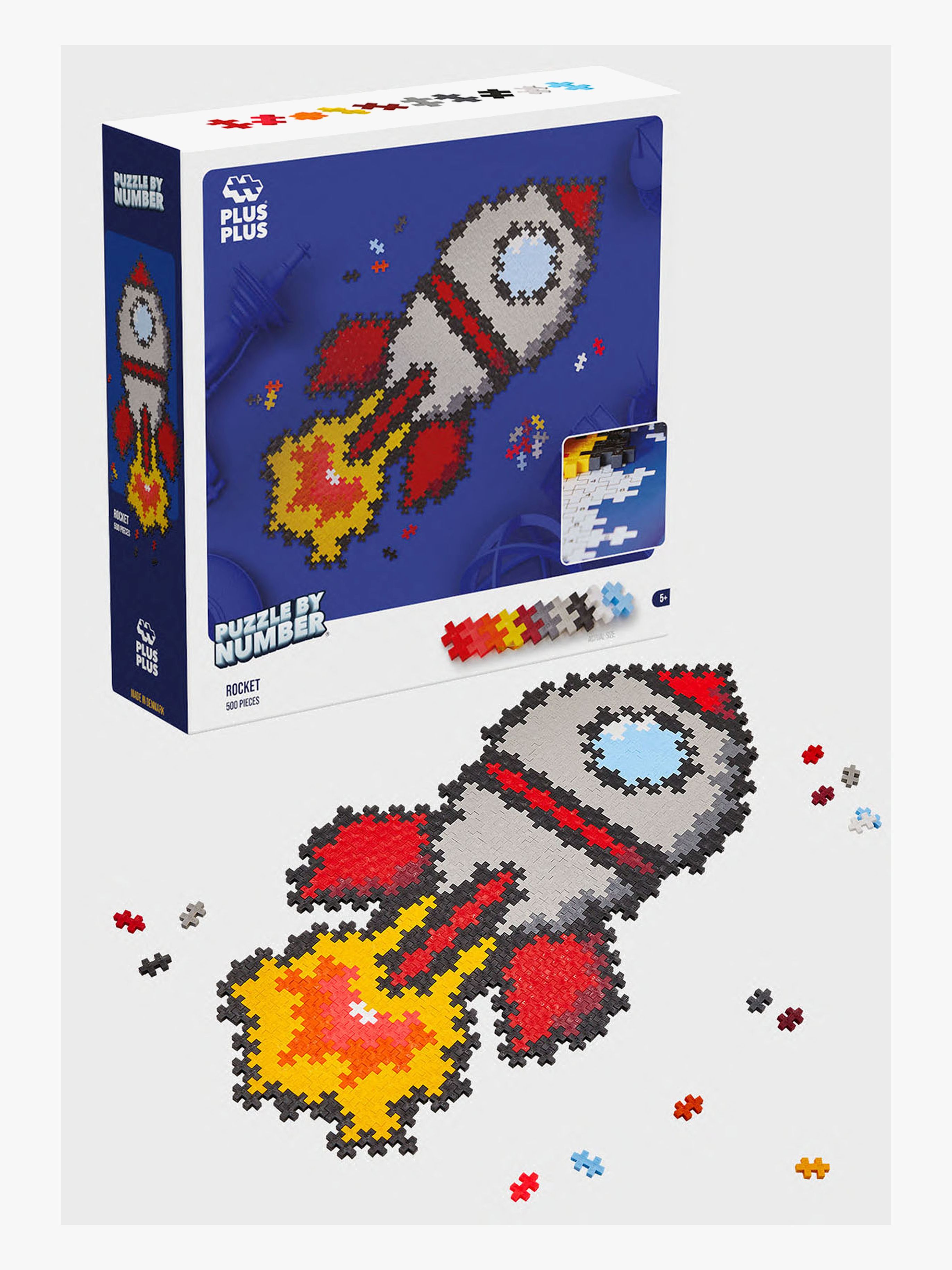 Plus-Plus Zahlen-Raketen-Puzzle