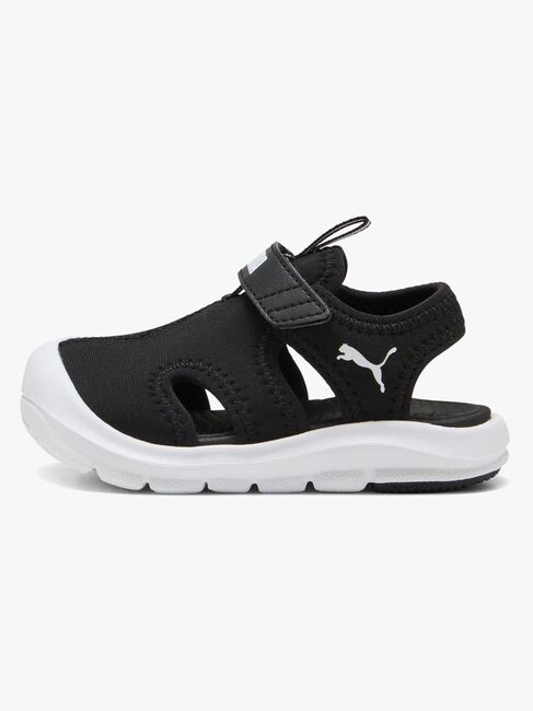 Puma Fun Racer V Infant Sandalen, Black/White