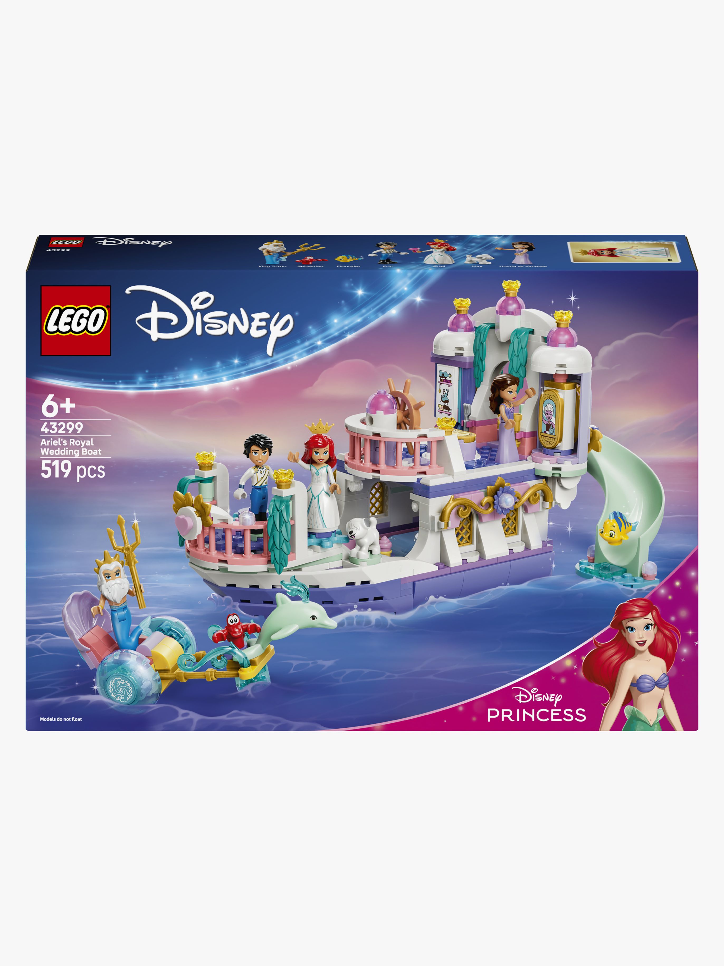 LEGO Disney Princess 43299 Arielles Königliches Hochzeitsboot
