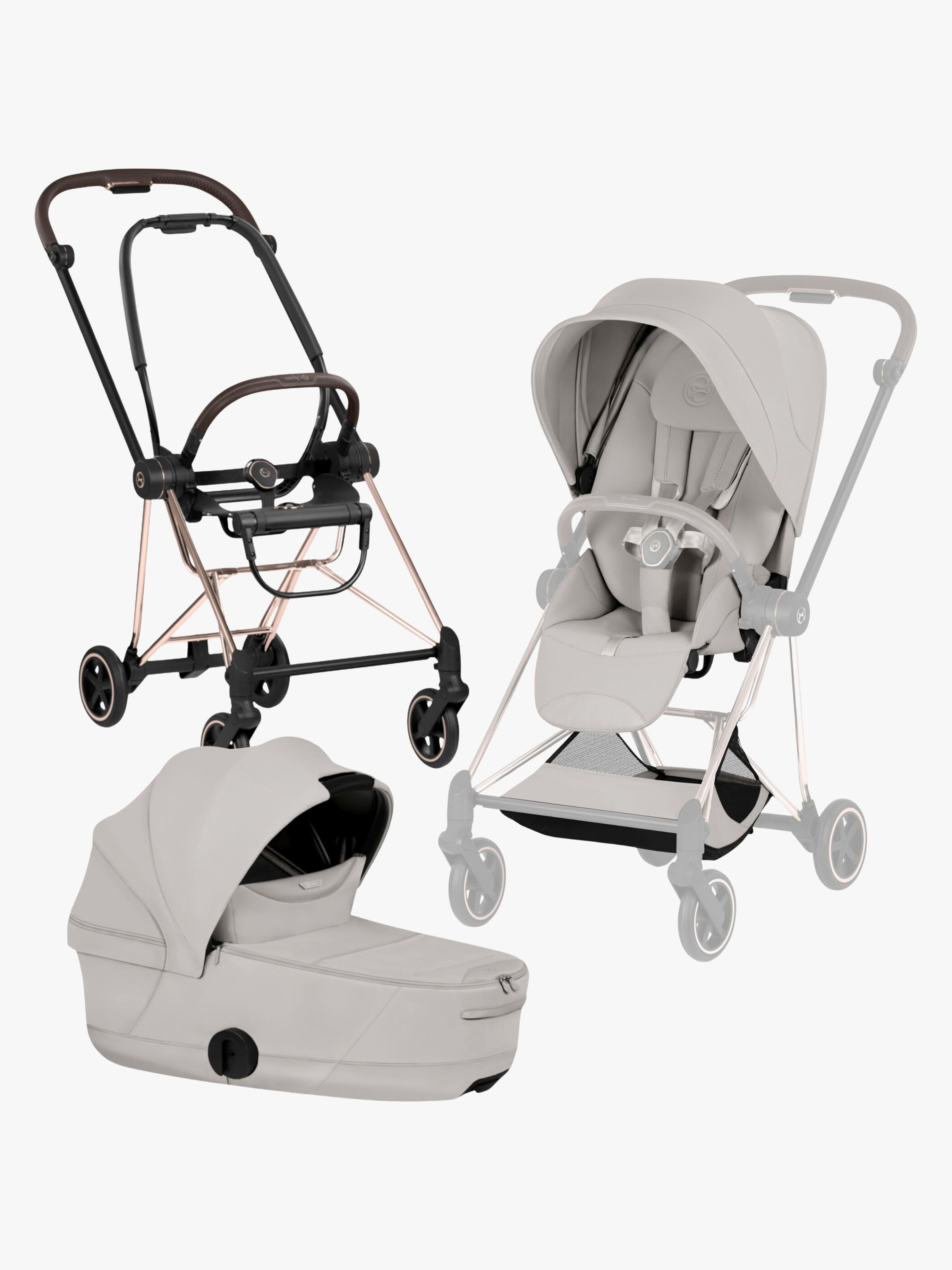 Cybex Mios Style Kombikinderwagen, Rosegold/City Grey