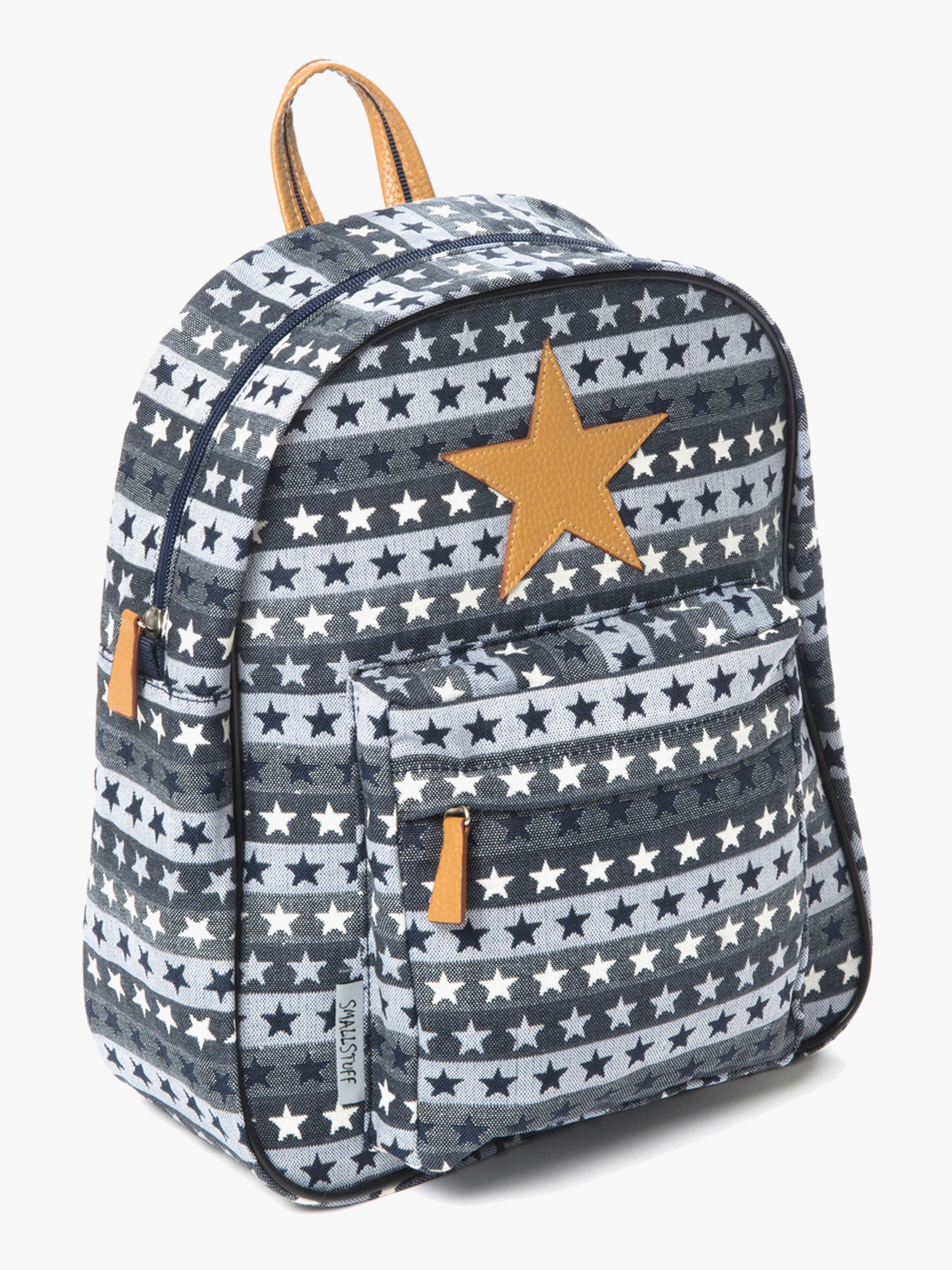 Smallstuff Kinder Rucksack Star Large, Blue Multi