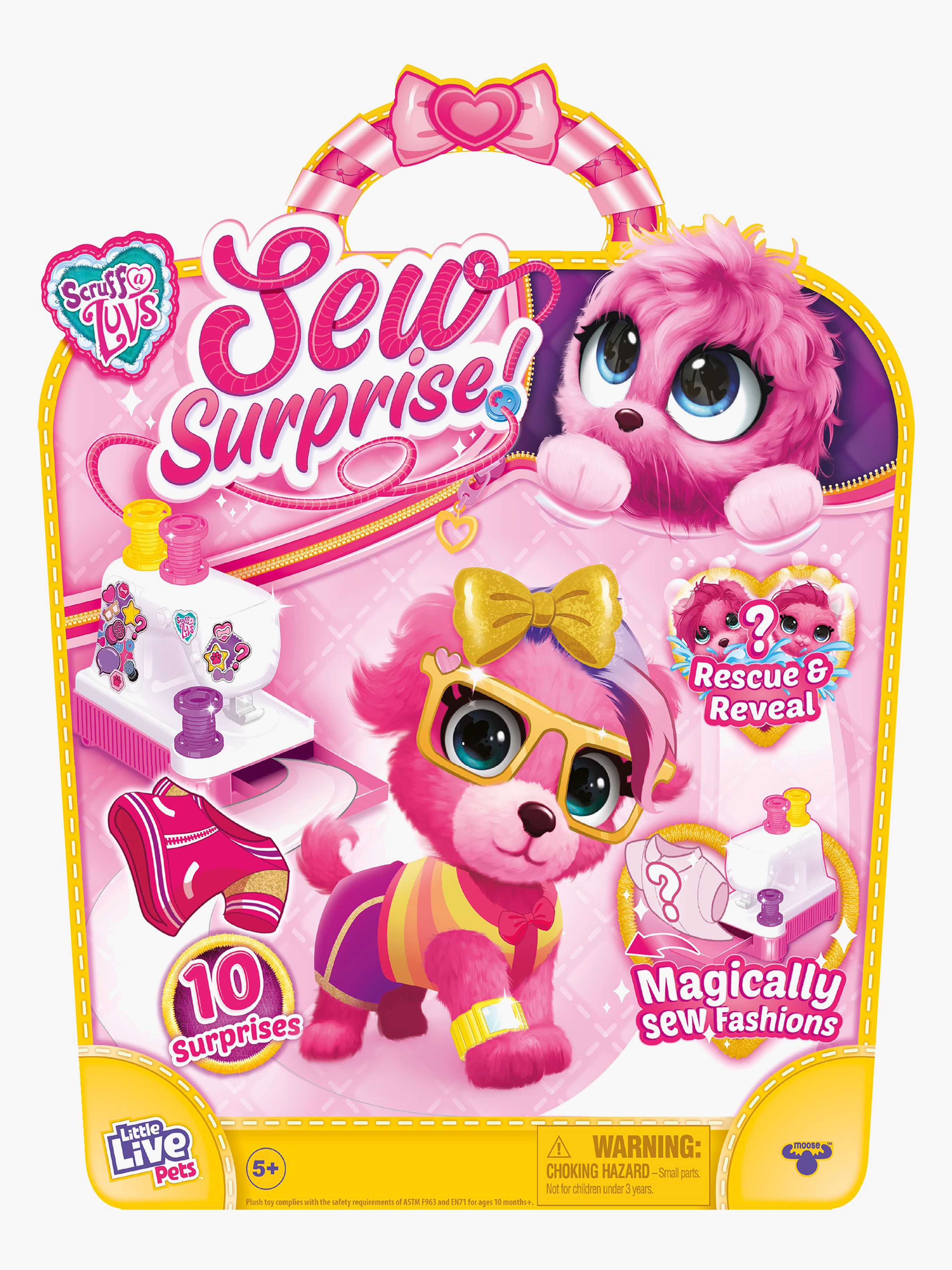 Scruff-A-Luvs Kuscheltier Sew Surprise, Rosa