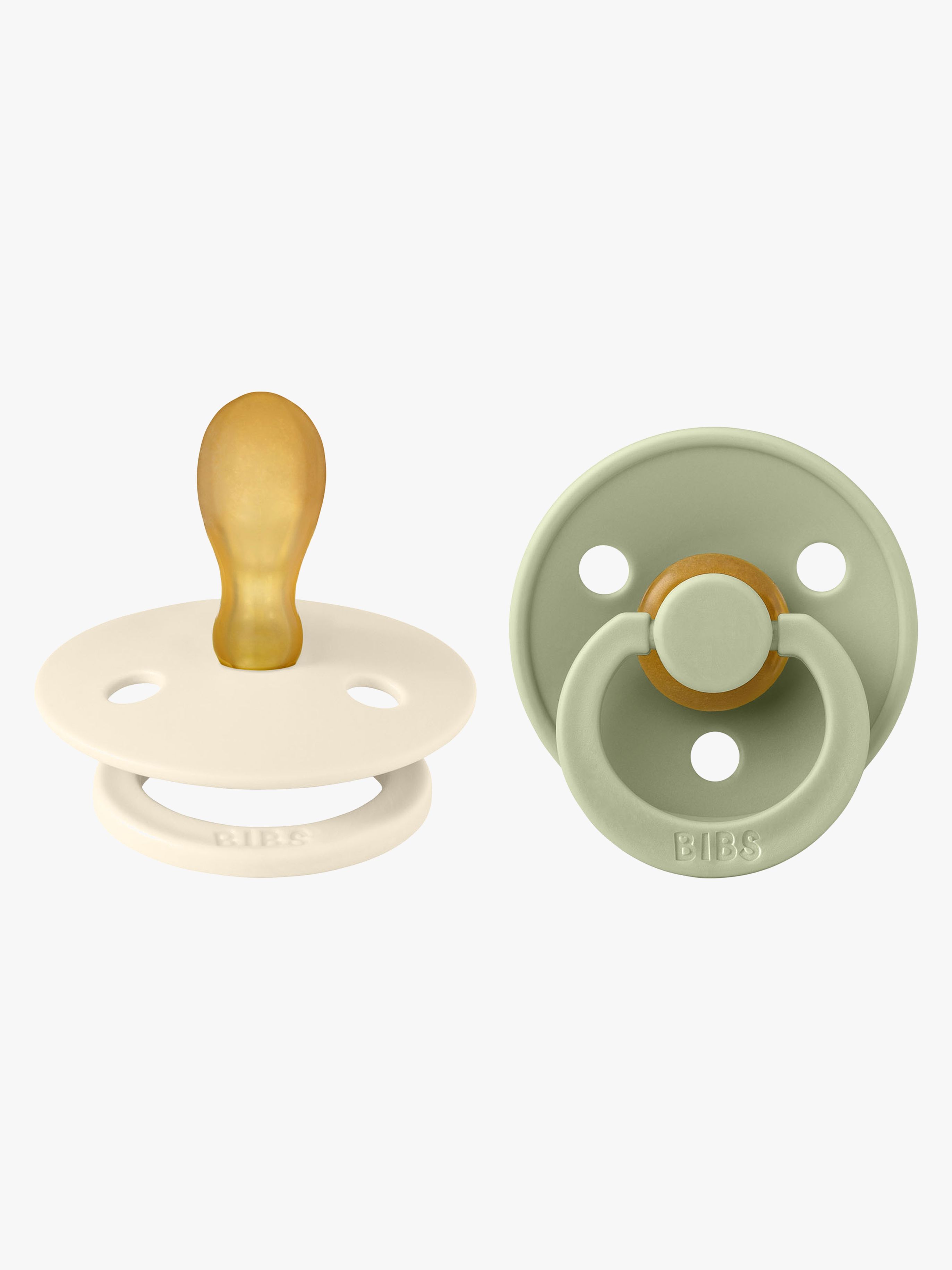 Colour Schnuller 2er-Pack Latex Größe 2, Ivory / Sage