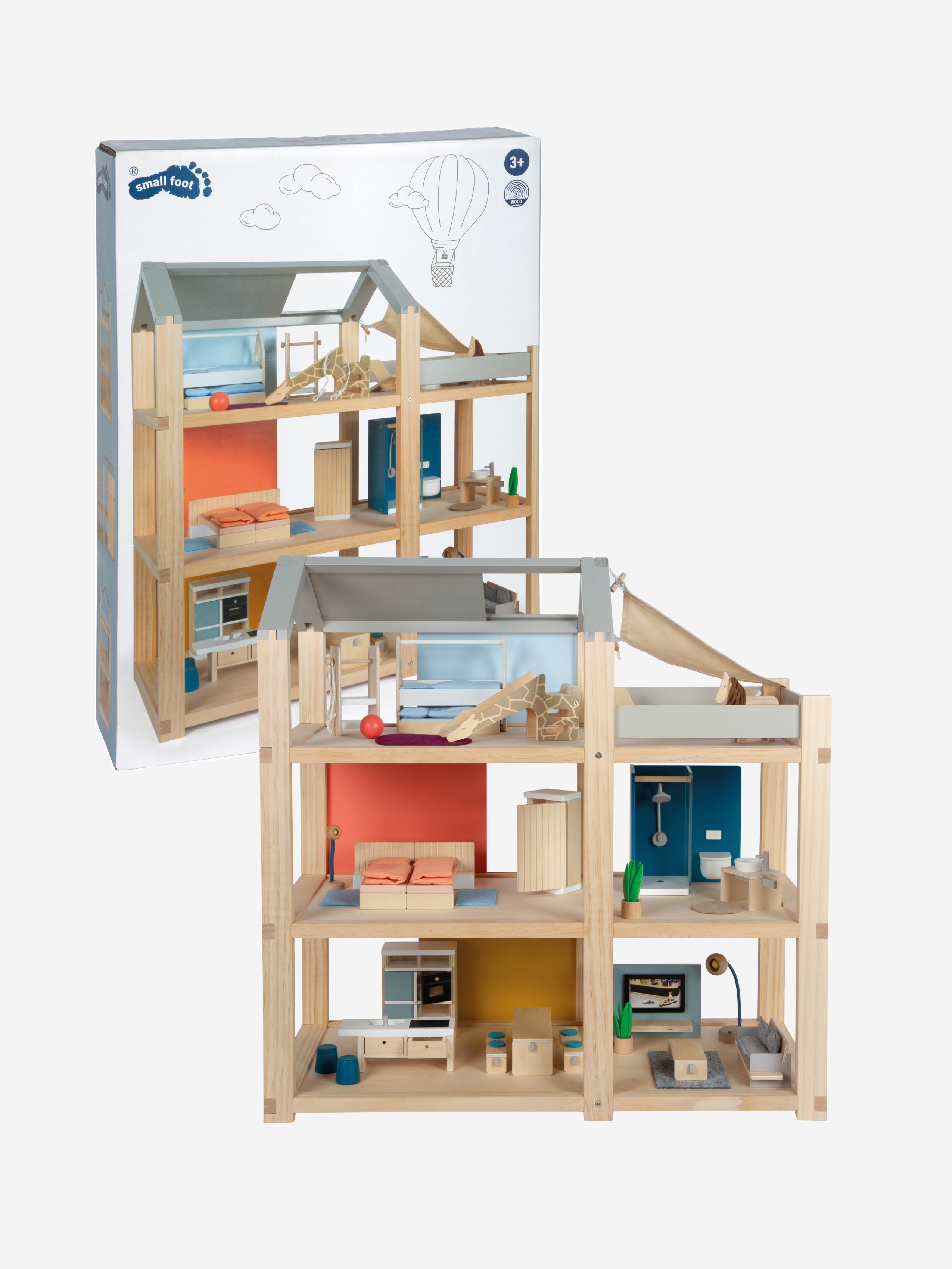 Puppenhaus aus Naturholz