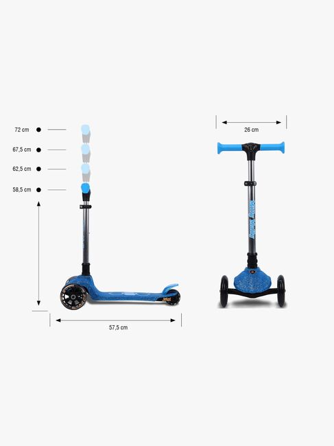 Milly Mally Jelly Tretroller, Blau
