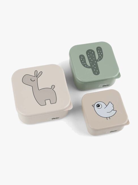 Done By Deer Lalee Snackbox 3-pack, Sand Mix