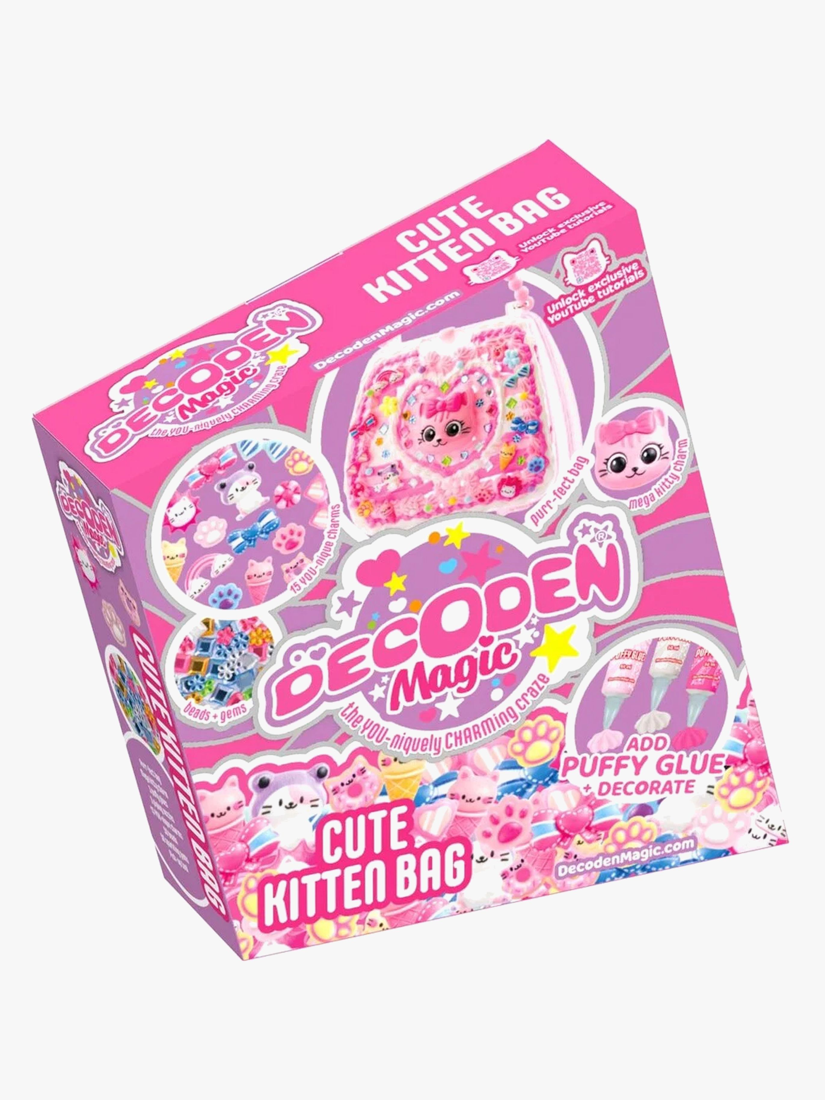 Decoden Magic Bastelset Tasche Deluxe Cute Kitten