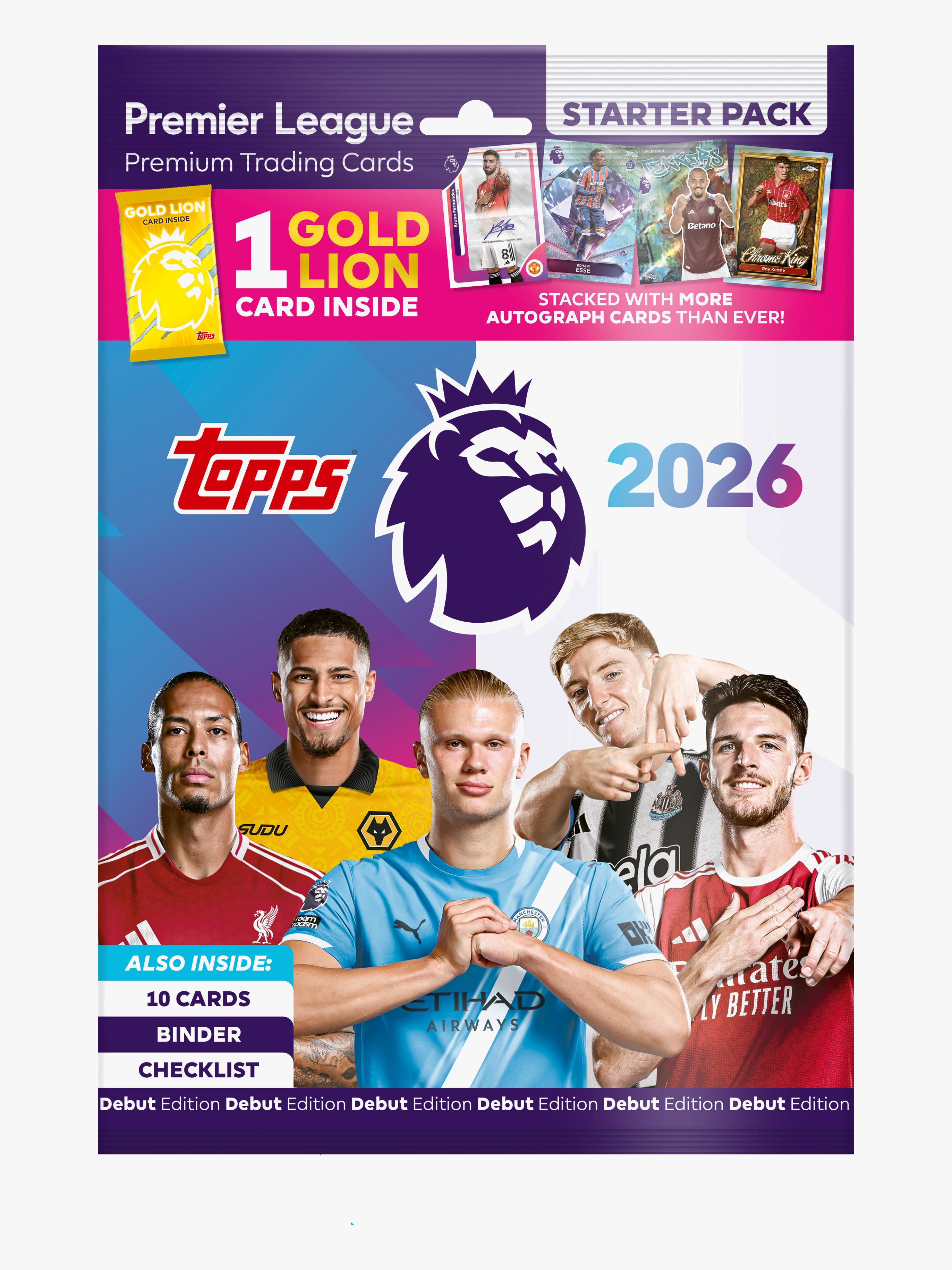 Topps Premier League Sammelkarten Starterset 10 Teile