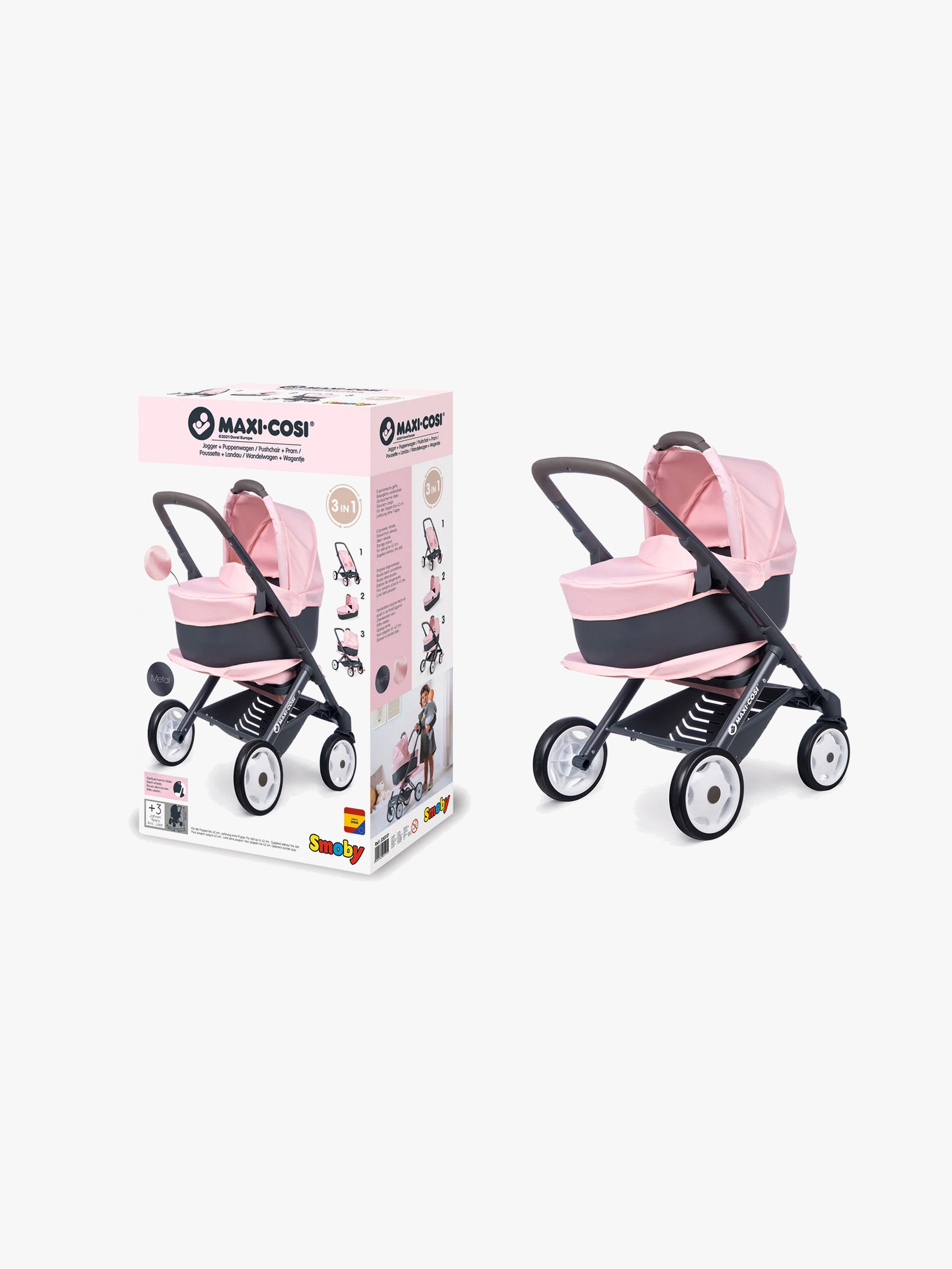 MAXI-COSI Puppenwagen 3-in-1, Rosa