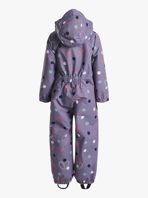 Petite Chérie Atelier Lily Outdoor-Overall, Dots Lavender Gray