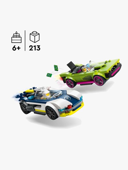 LEGO City 60415 Verfolgungsjagd mit Polizeiauto und Muscle Car