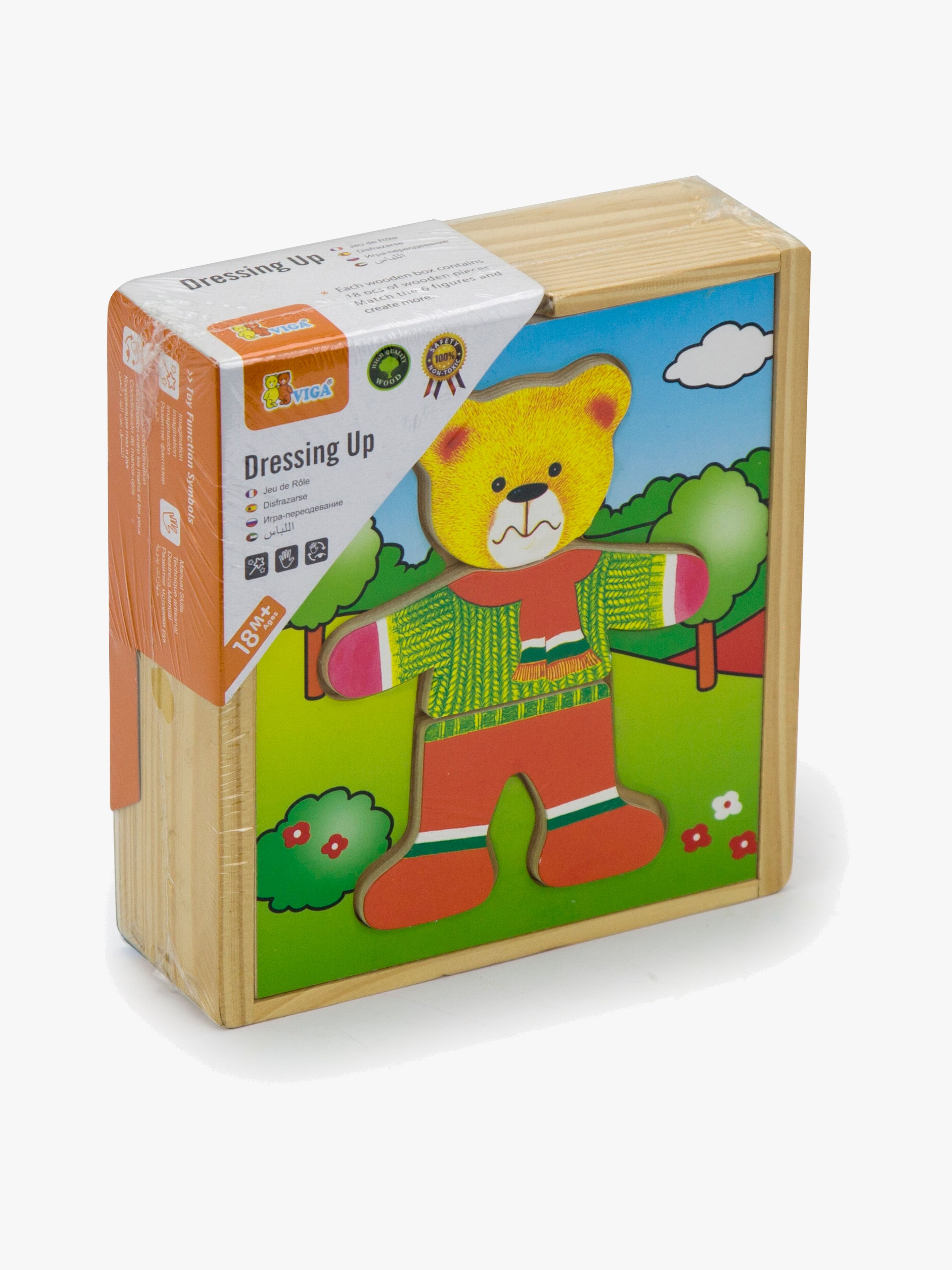 Holzbox mit Bär