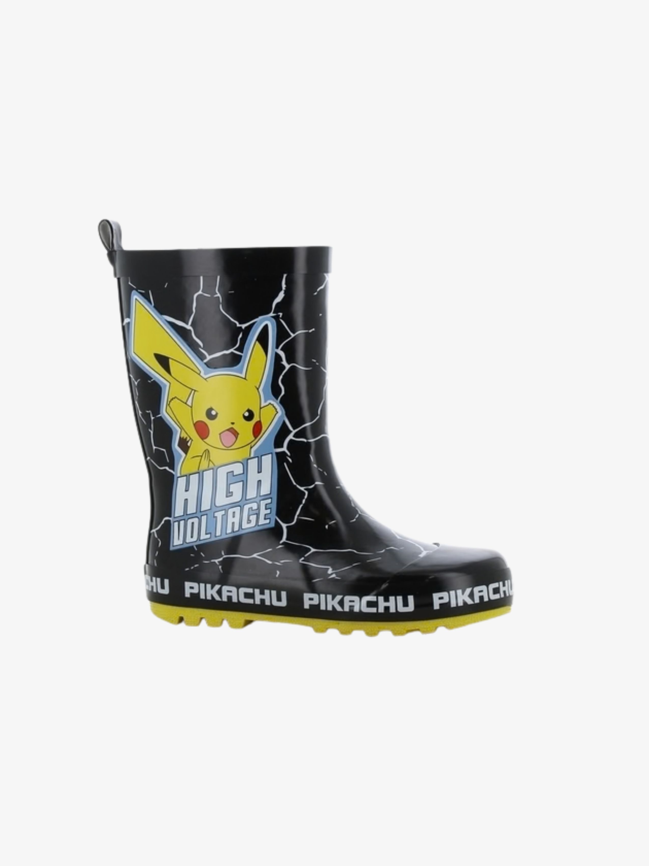 Pokémon Gummistiefel, Black/Yellow, 26, Kindergummistiefel, Kinderstiefel, Gummistiefel kinder, Kids