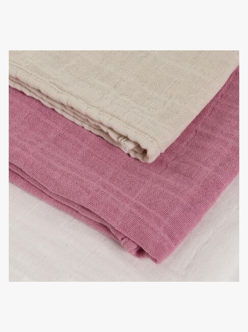 Pippi Musselintuch 3er-Pack, Mauve Orchid