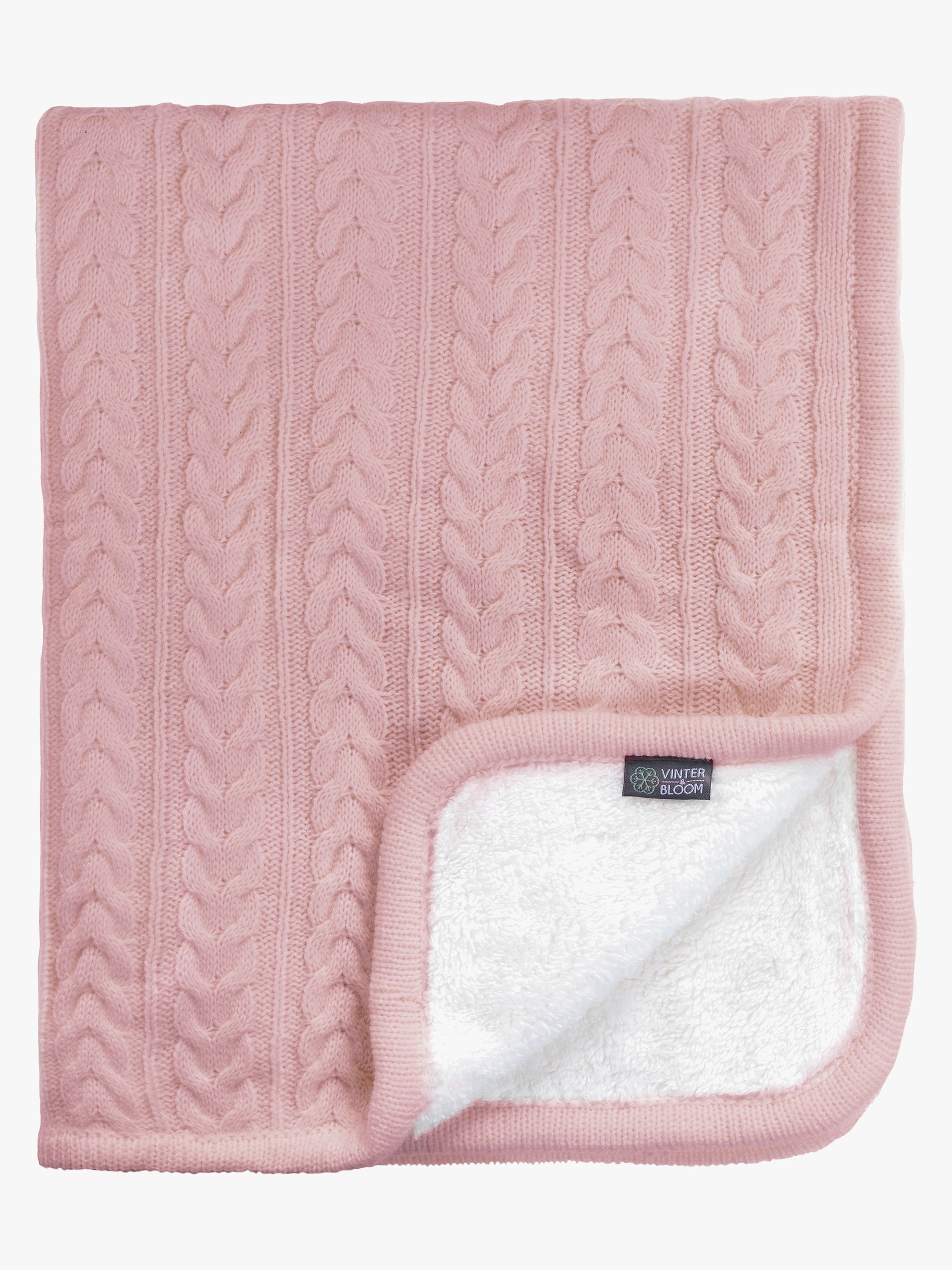 Vinter &  Bloom Babydecke Cuddly, Dusty Rose, Kinderwagendecke