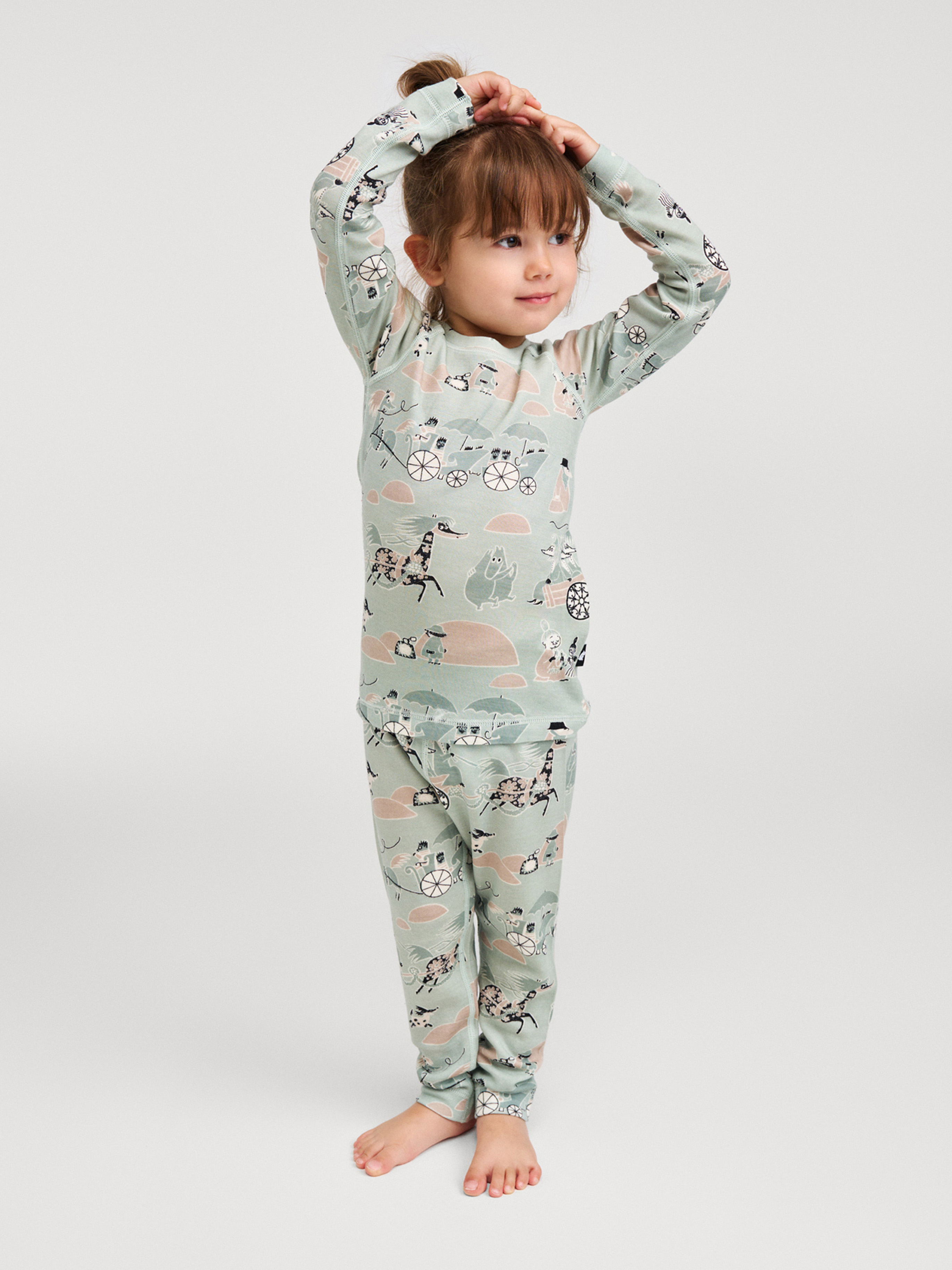 Mumin Gemütlich Thermounterwäsche Merinomix, Airy Green, 122