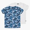Luca & Lola San Marino T-Shirt 2er-Pack, Blue Camouflage/White