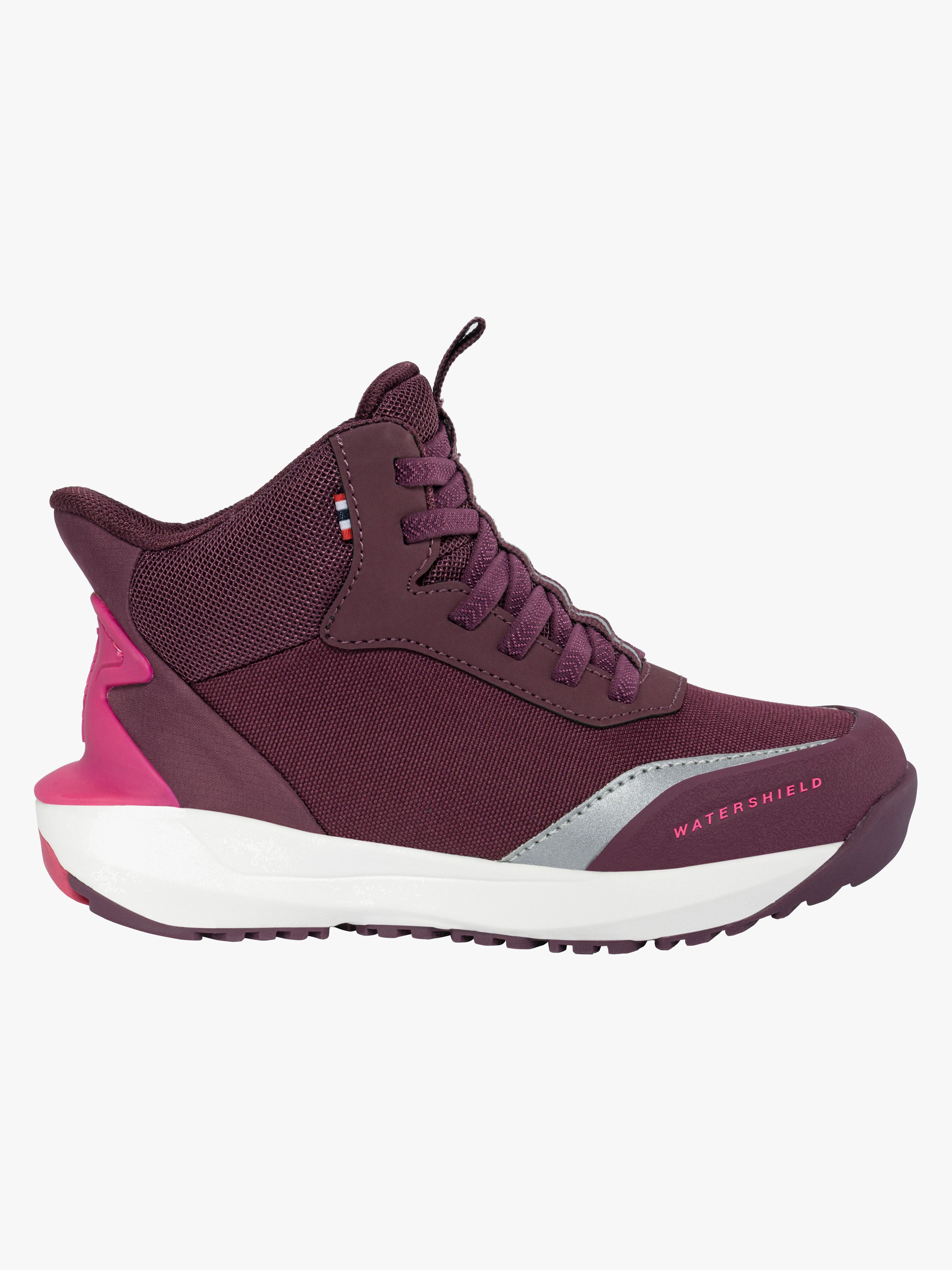 Viking QuickGo Mid Wasserdichte Kinder Sneaker, Plum, 31, Kinderschuhe