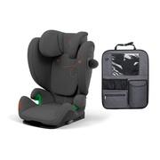 Cybex Solution G i-Fix Kindersitz inkl. Deluxe Trittschutz, Lava Grey
