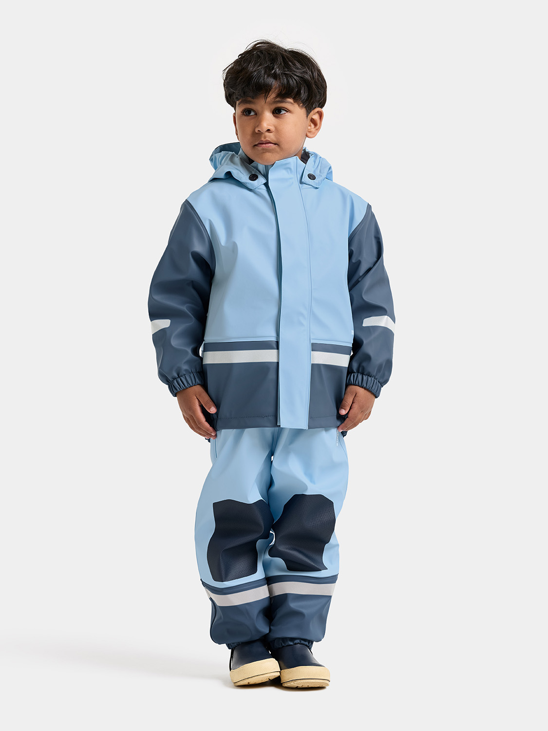 Didriksons Boardman Gefüttertes Regenset, Light Sea Blue, 140
