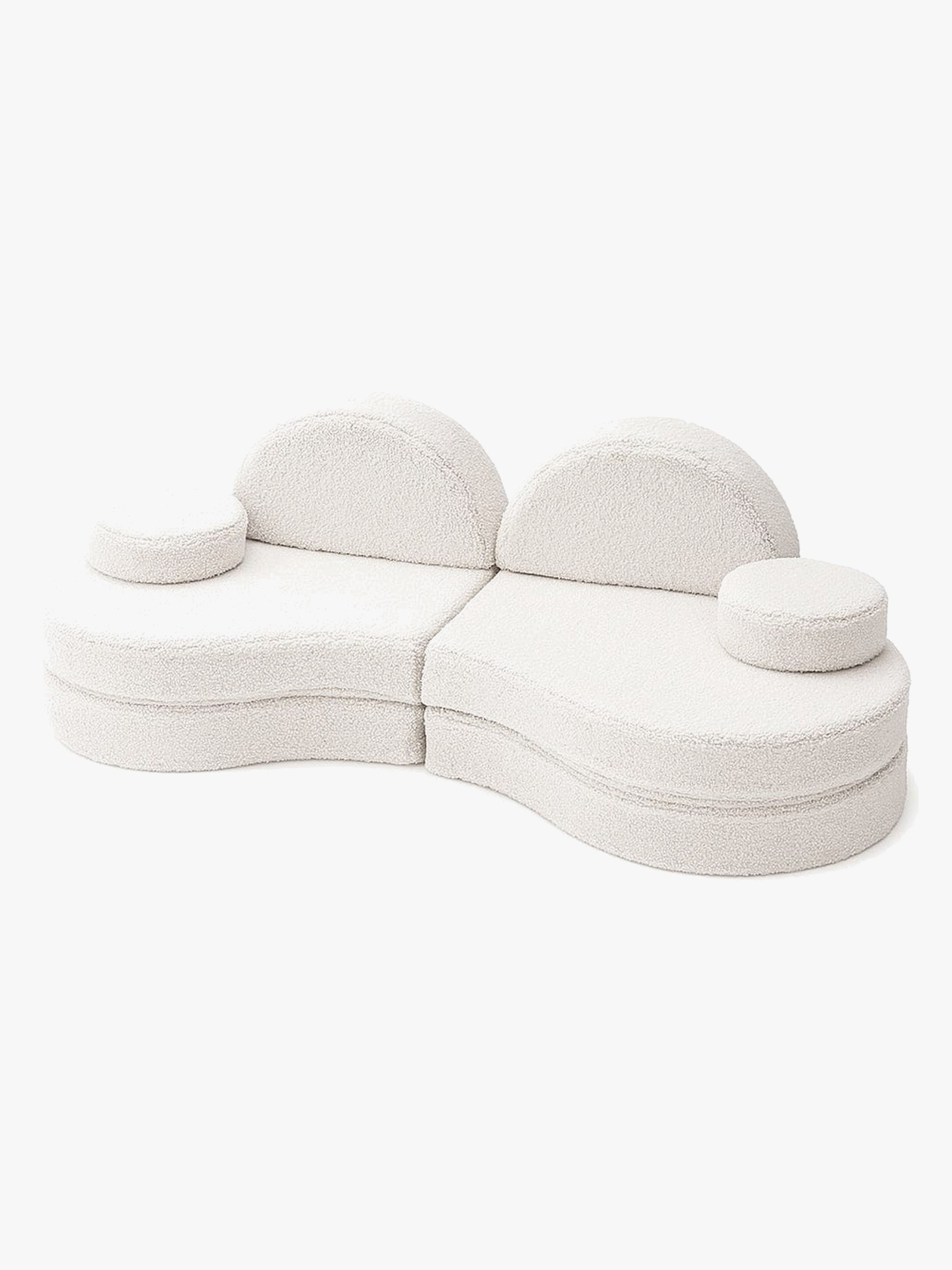 MeowBaby Bearly Sofa Coccolo, Off White, Kindersofa, Kindercouch, Kinder
