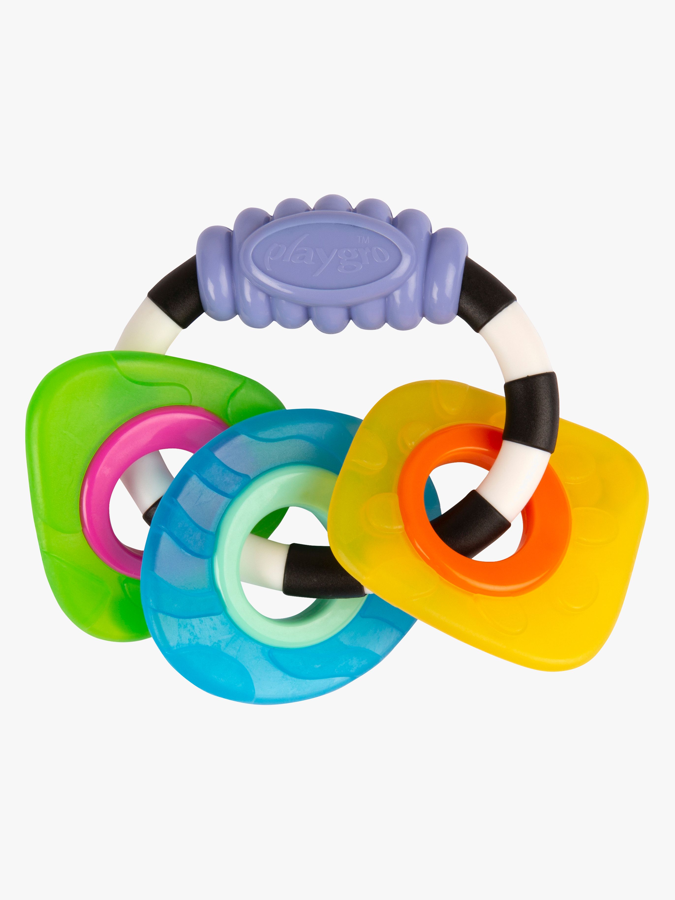 Textured Teething Rattle Beißringe, Beißspielzeug