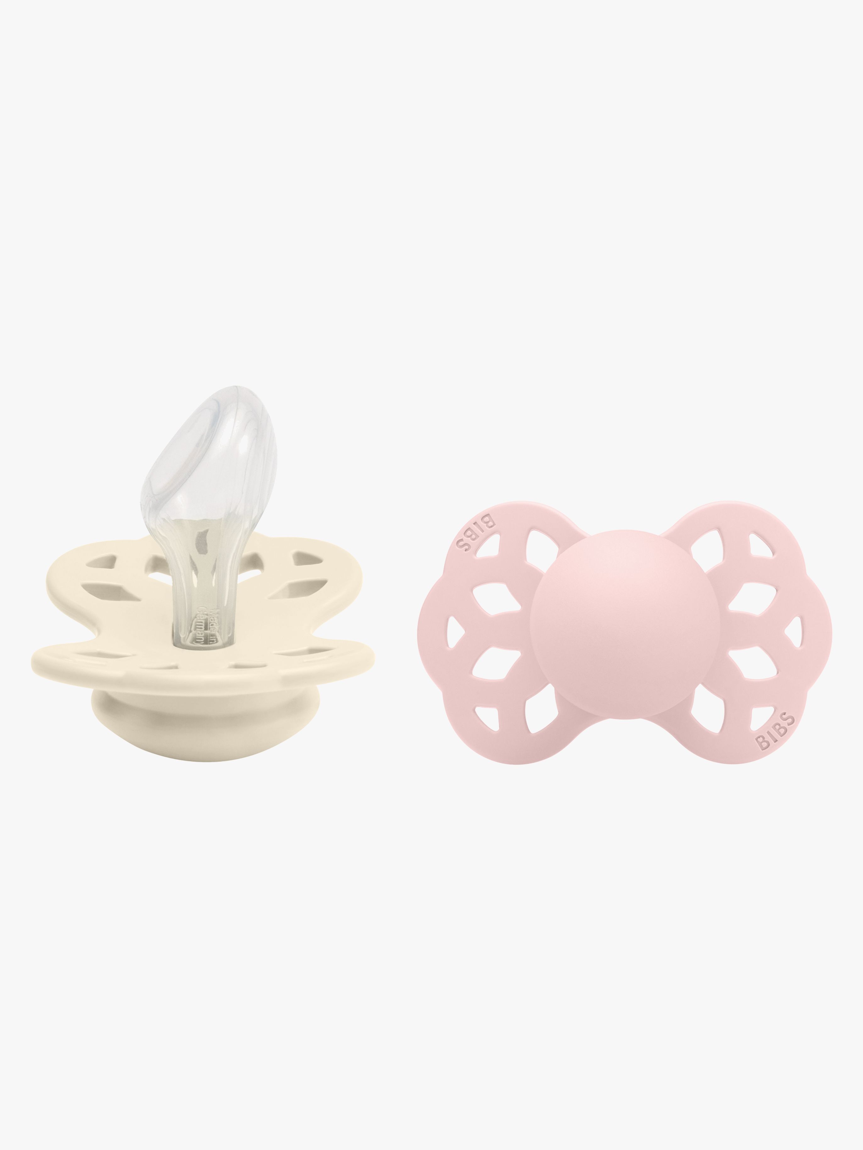 BIBS Infinity Schnuller 2er-Pack Gr. 2 Anatomical, Ivory/Blossom