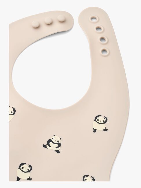 LIEWOOD Ember Gemusterte Lätzchen 2er-Pack, Panda/Sandy