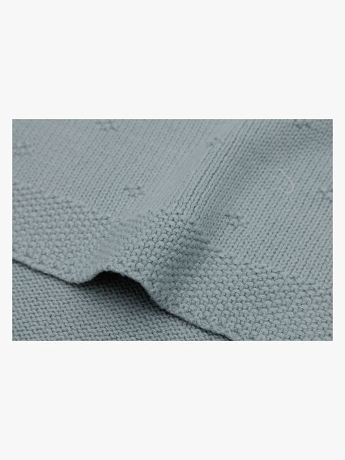 Jollein Strick-Decke Cozy, Sea Green