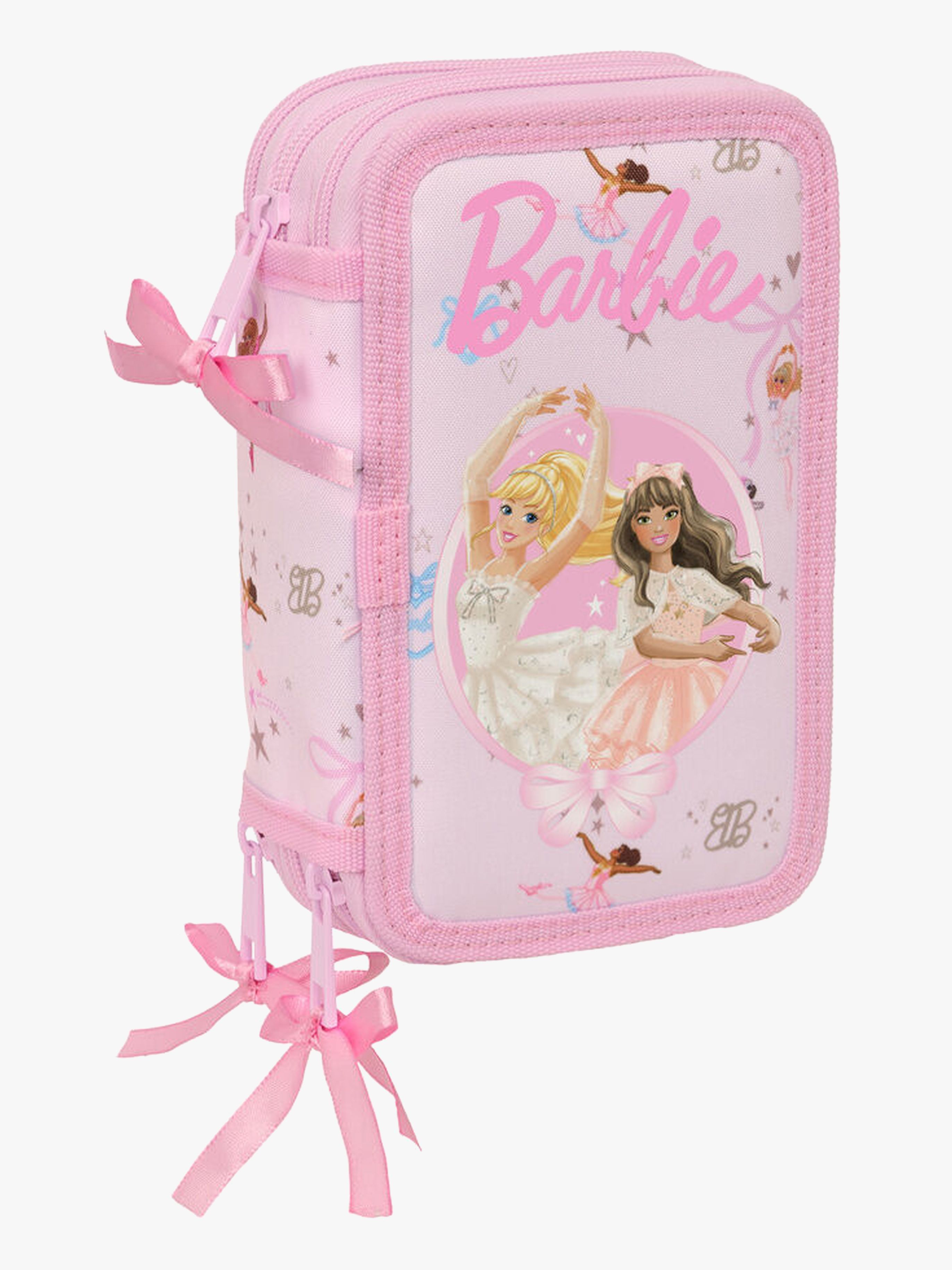 Barbie Gefüllte Dreifach-Federmäppchen 37 Teile, Ballet