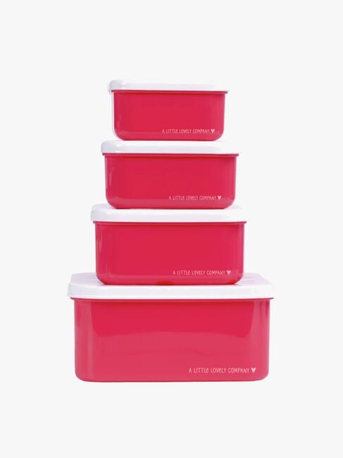 A Little Lovely Company Lunchbox-Set, Kirschen