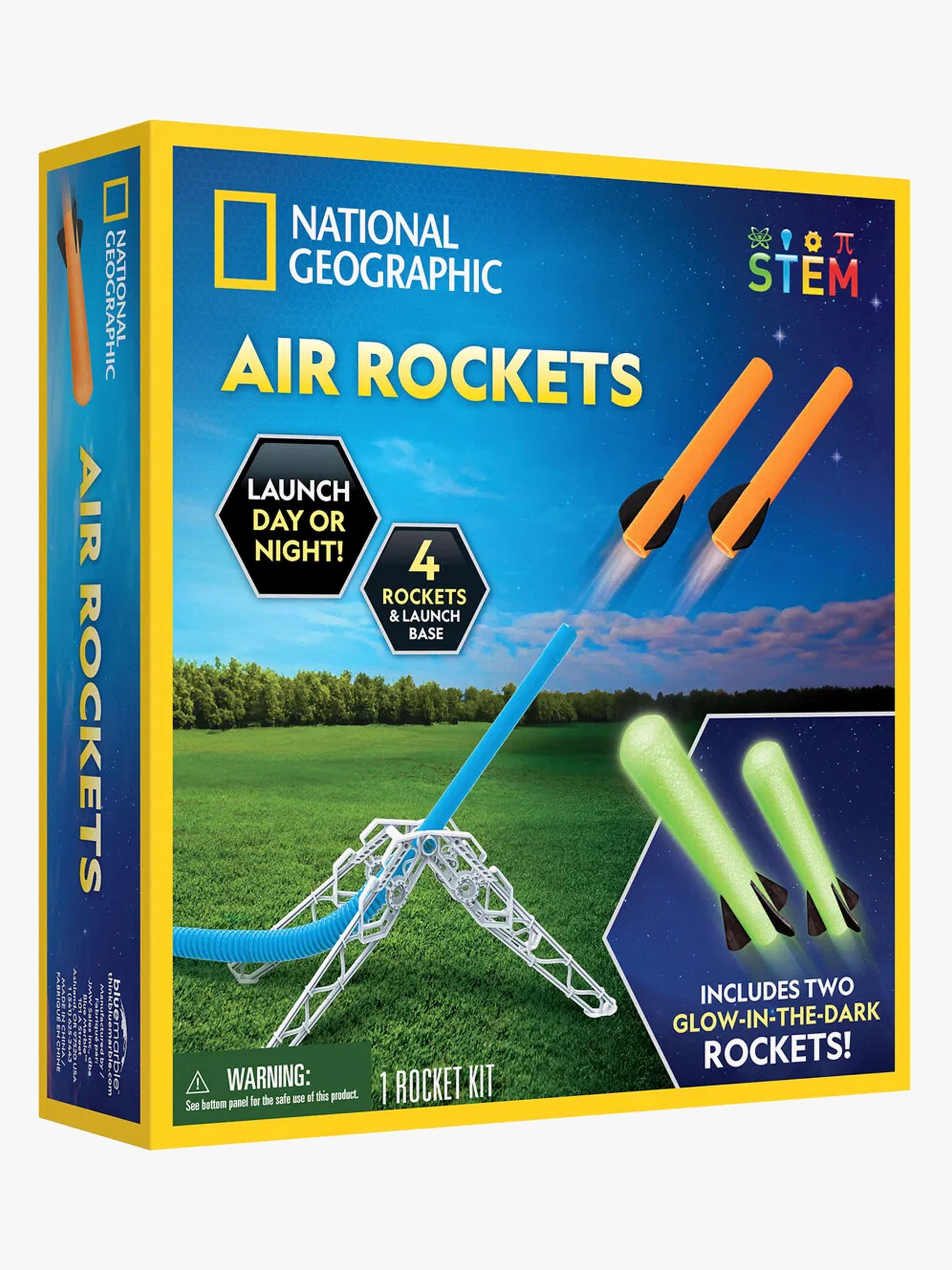 National Geographic Luftbetriebene Schaumrakete 4 Teile