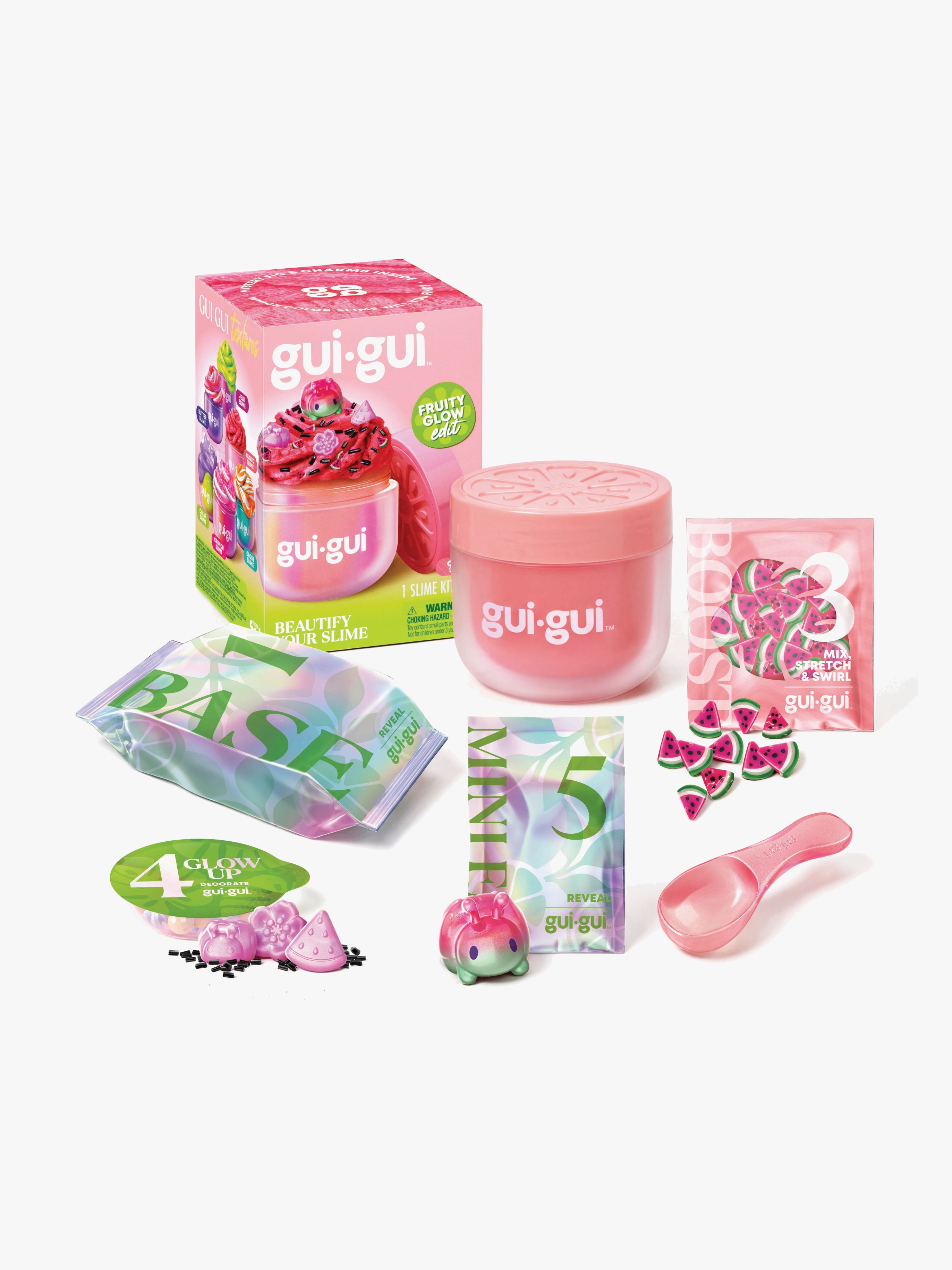Slime Fruity Glow Wassermelone, Rot