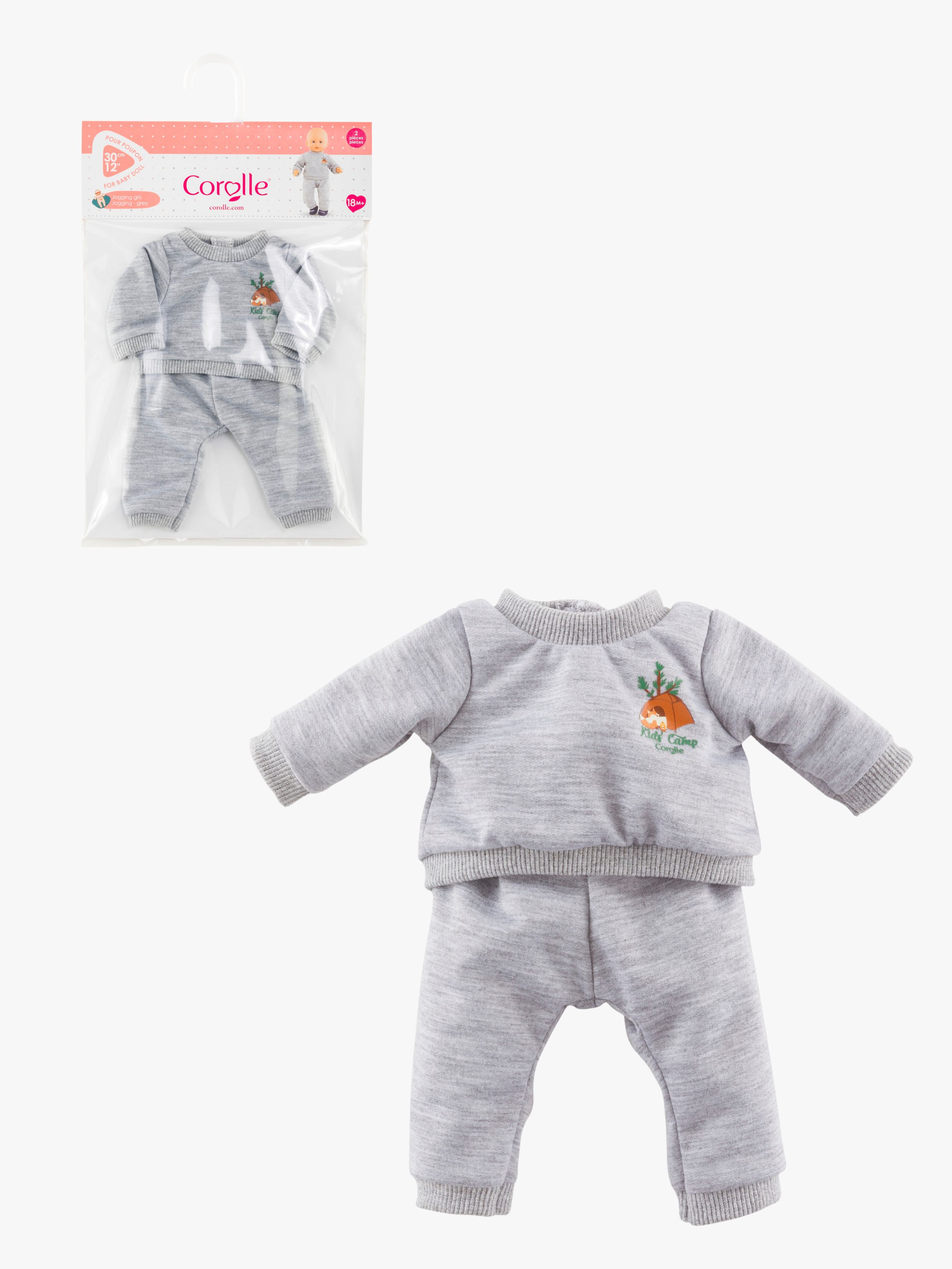 Corolle Puppenkleidung Jogging-Set 30 cm, Grau