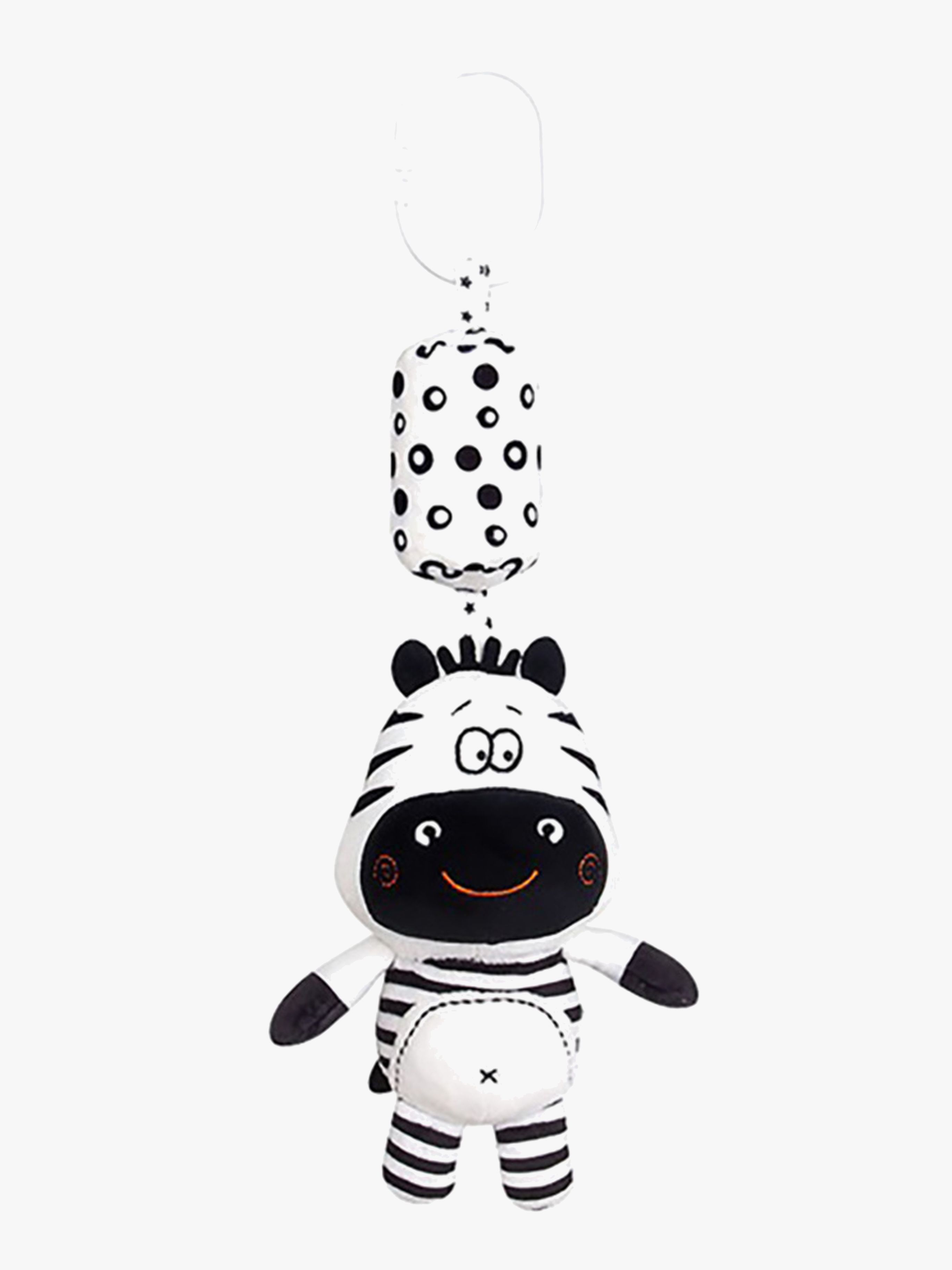 Hoogar Little Zebra Aktivitätsspielzeug, Schwarz/Weiß, Babyspielzeug