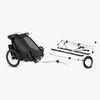 Thule Chariot Sport 1 Fahrradanhänger inkl. Skiset, Black G3