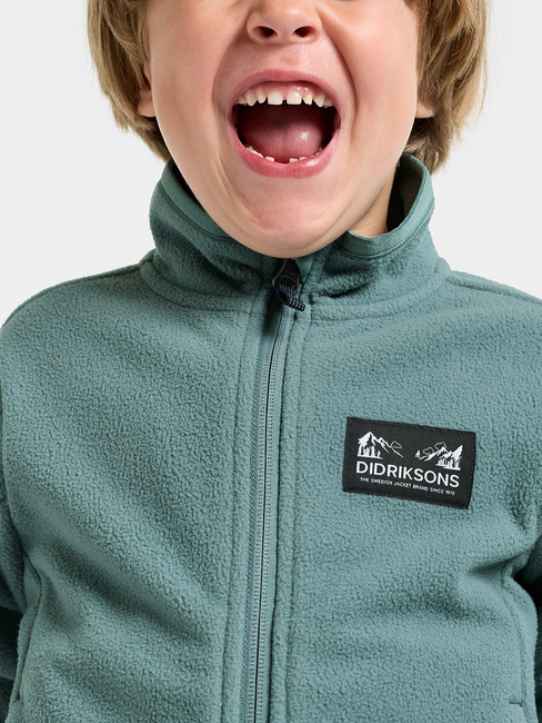 Didriksons Muskot Winddichte Fleecejacke, Factory Blue