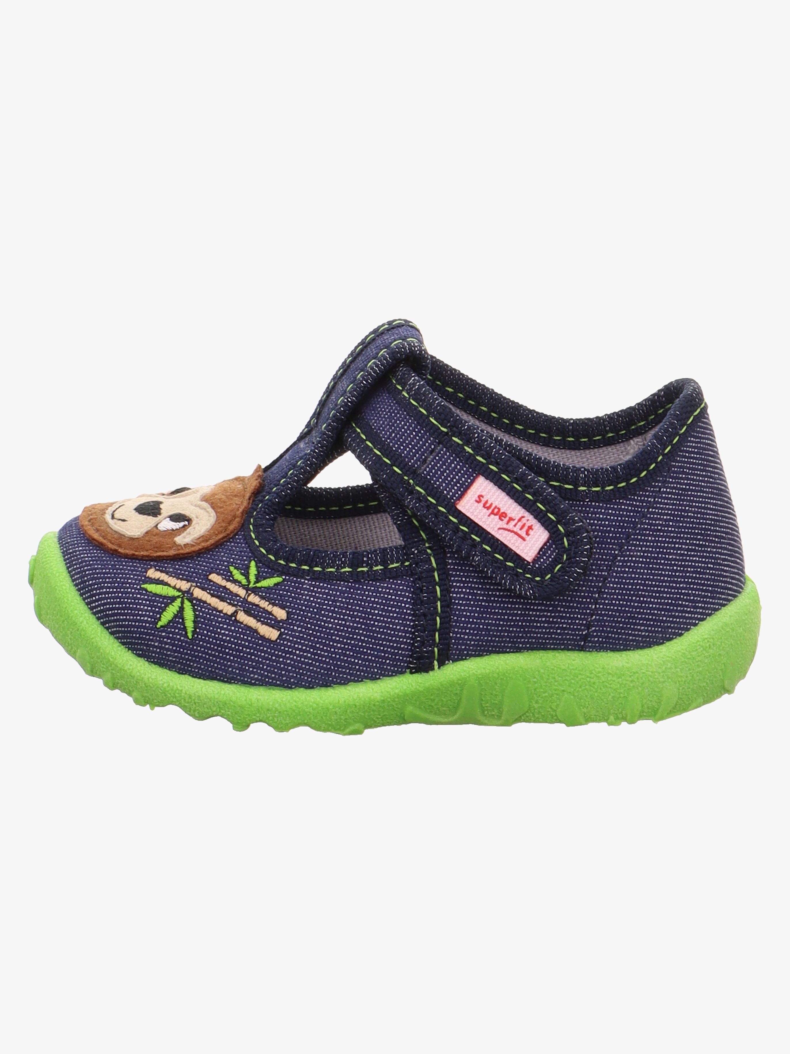 Superfit Spotty Hausschuhe, Dark Blue/Green, 23