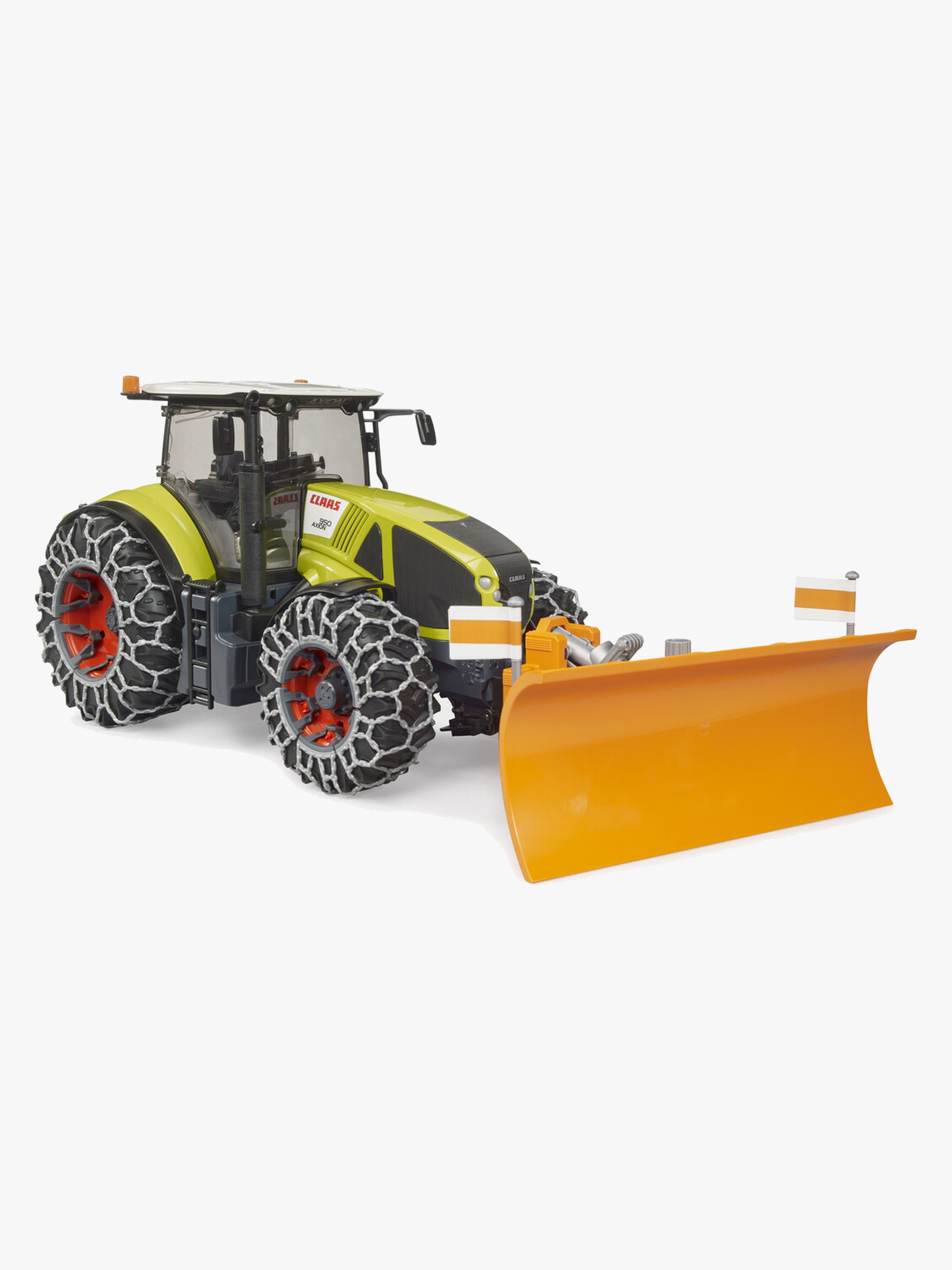 Claas Axion 950 Traktor mit Schneekette & Pflug
