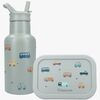 Kidzroom Stainless Steel Trinkflasche & Silikon-Brotdose Sweet Cuddles, Grün