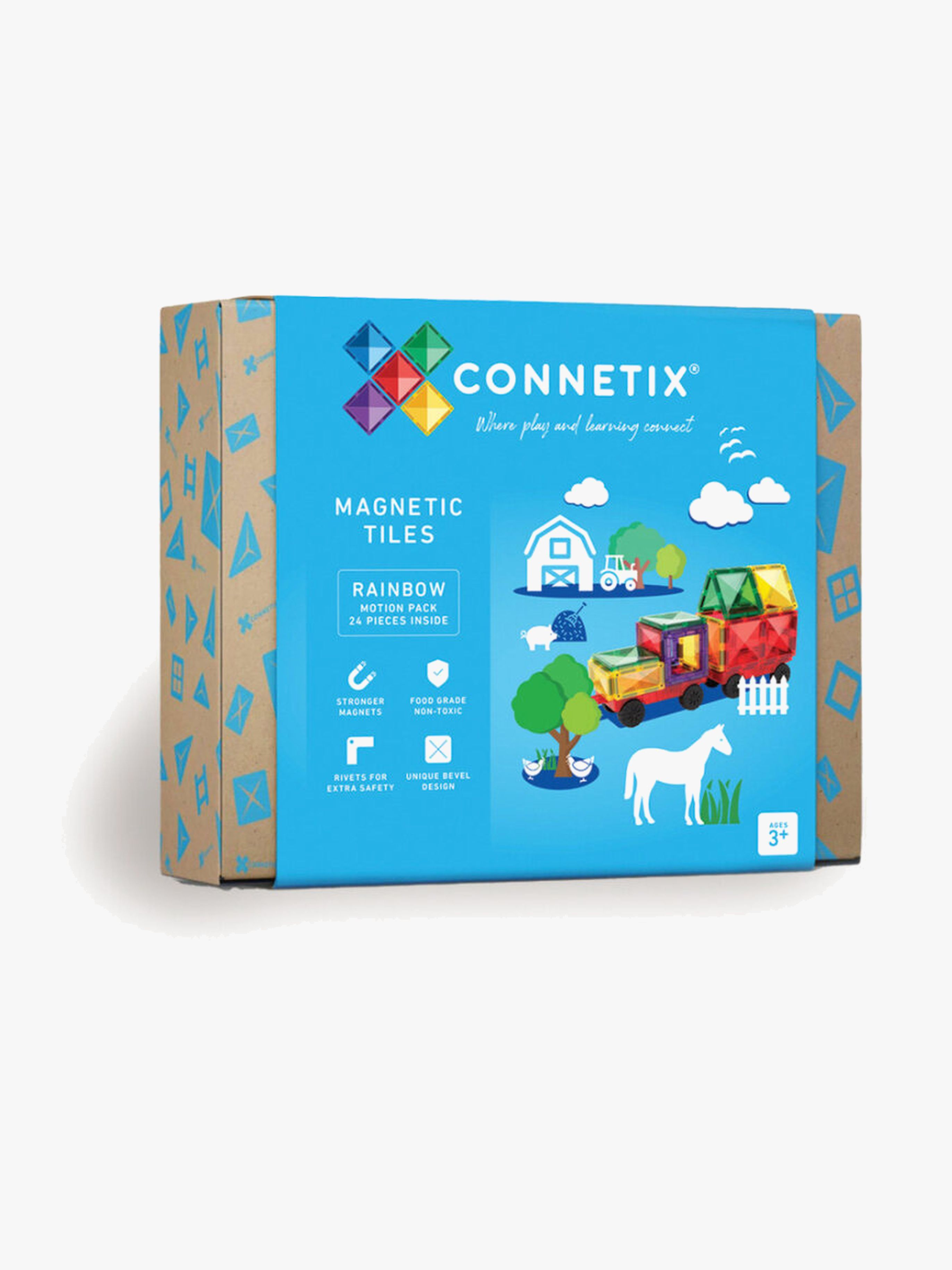 Connetix Magnetische Bauteile Rainbow Motion Pack 24 Teile