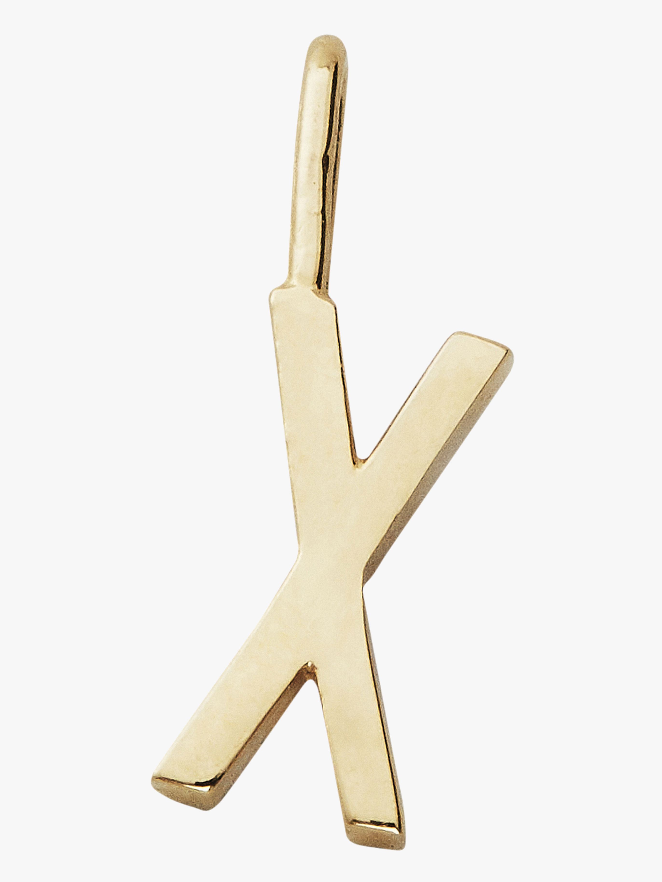 Design Letters Anhänger Buchstabe 10 mm X Gold