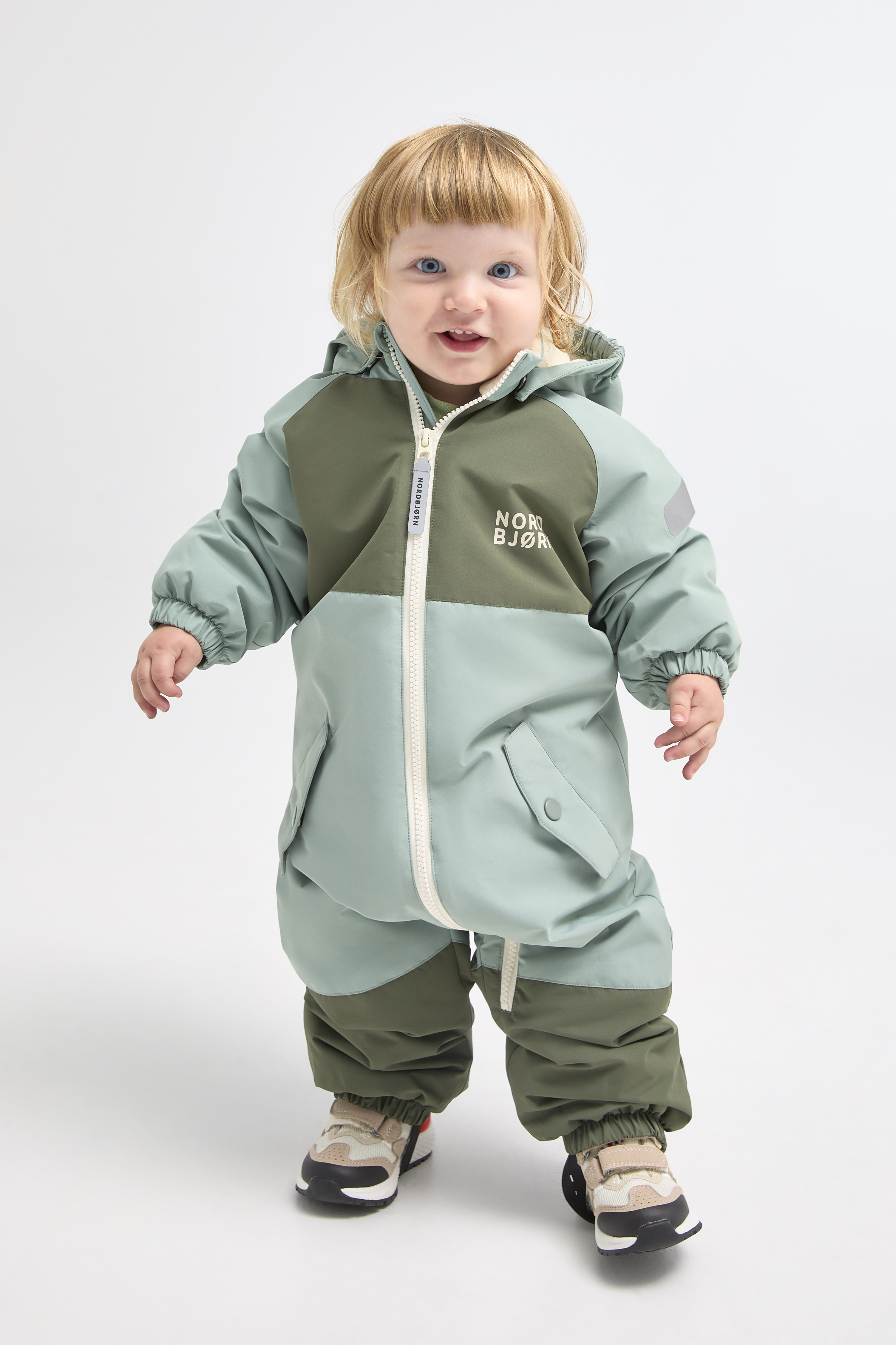 Nordbjørn Fernie Babyoverall, Beetle/Slate Grey, 104