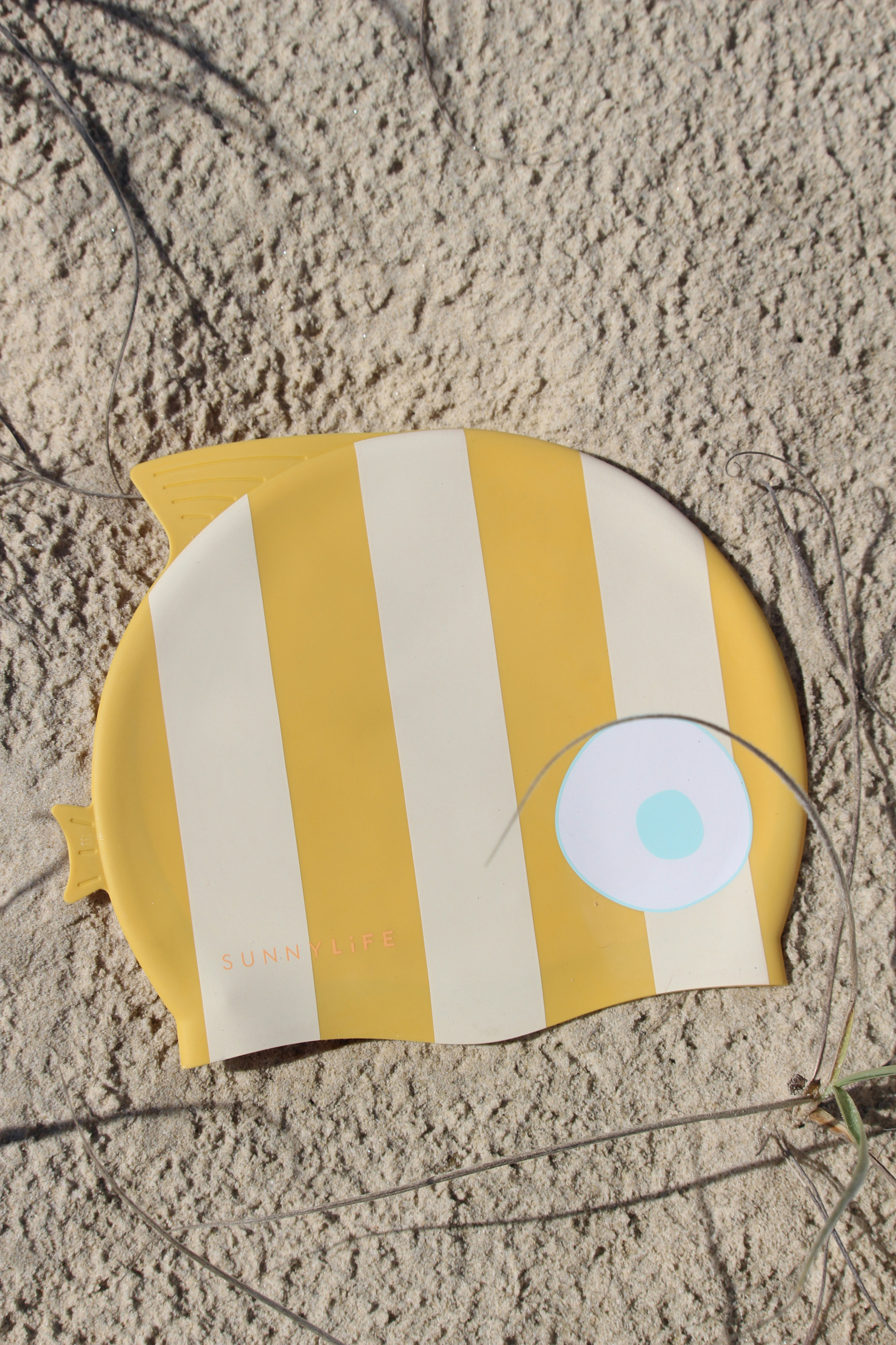Badekappe, Finn the Fish Mustard Stripe